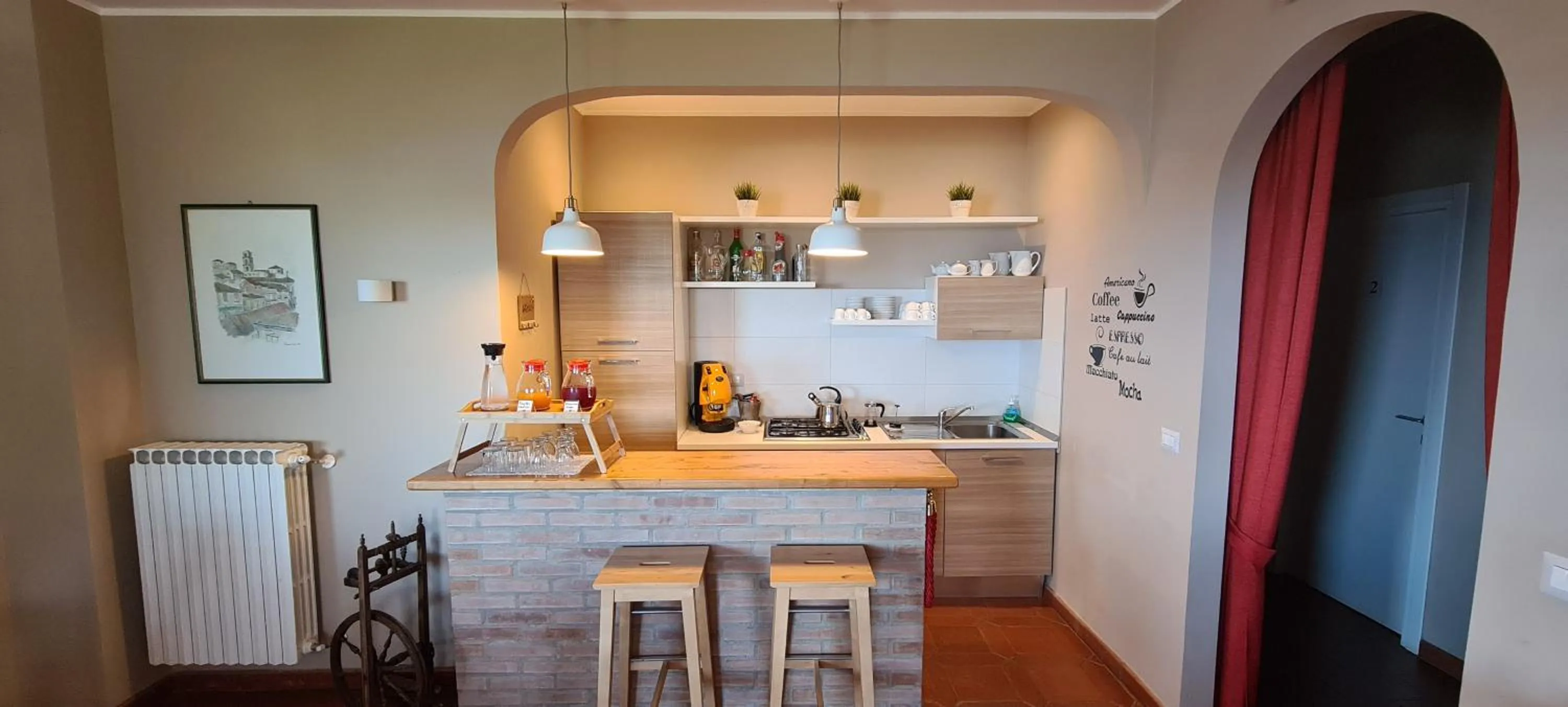 Kitchen or kitchenette in Villa Zufrò