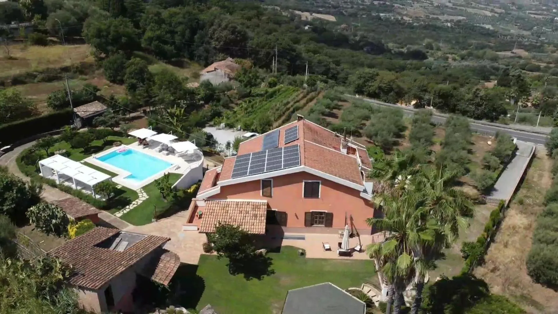 Bird's eye view in Villa Zufrò