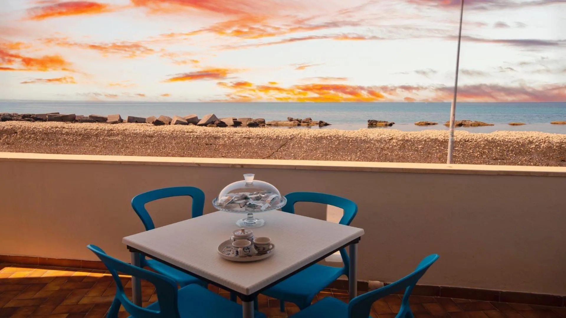 Balcony/Terrace in B&B Mareggiata