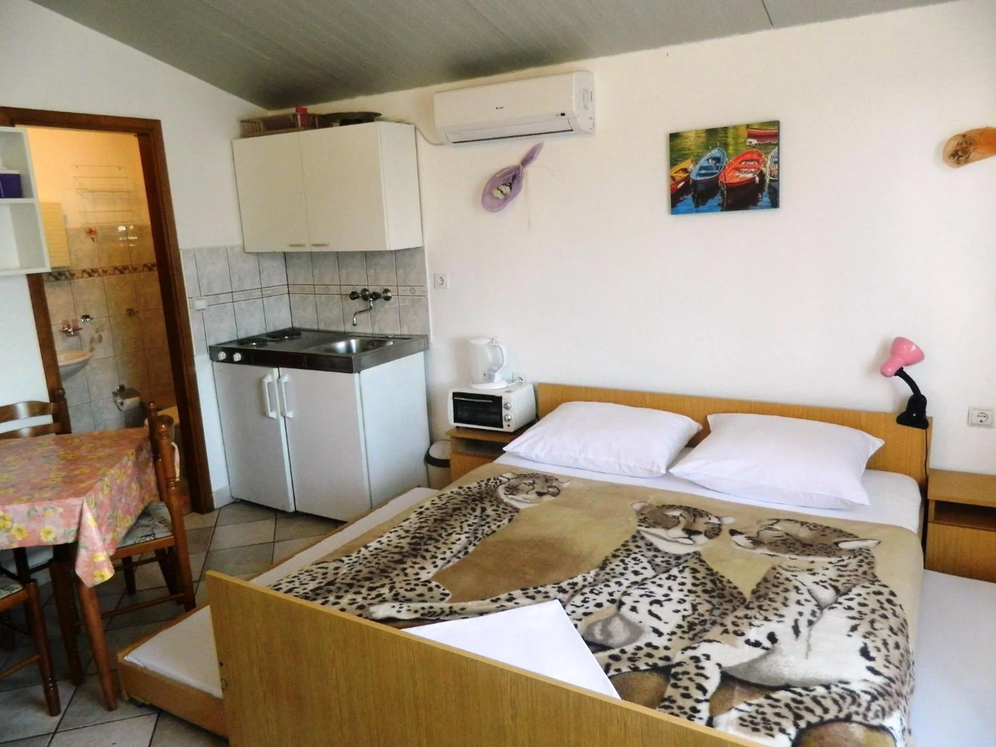 Bed in Apartment Jakoubek