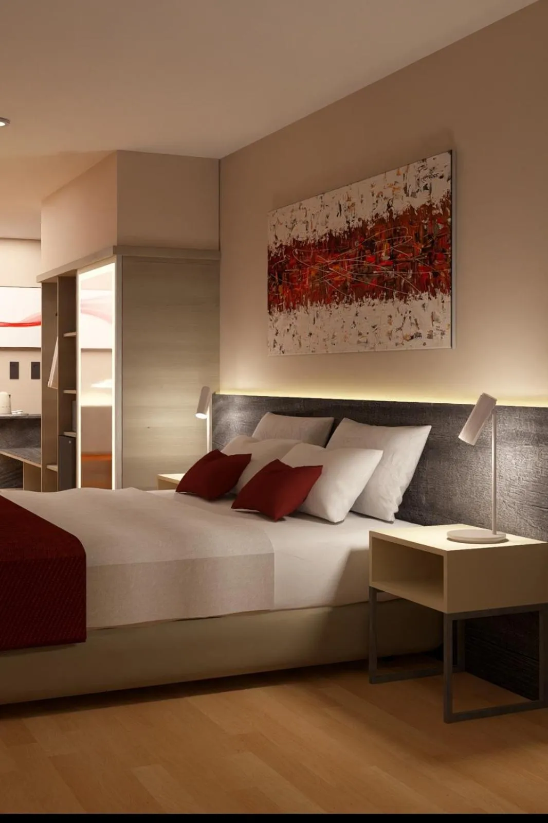 Bed in Ramada Suites by Wyndham Asuncion Aeropuerto
