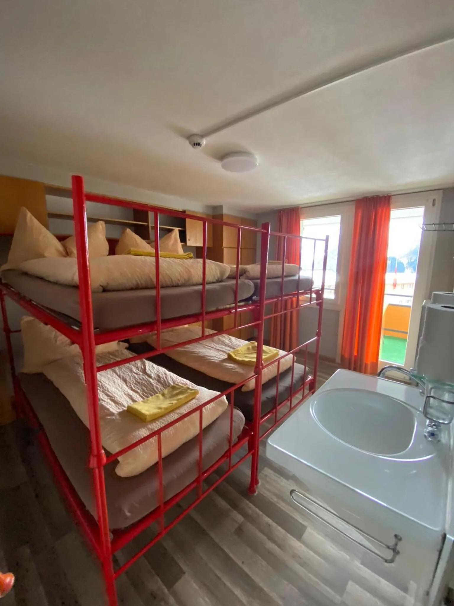 Quadruple Room with Shared Bathroom - single occupancy in Adrenalin Backpackers Hotel
