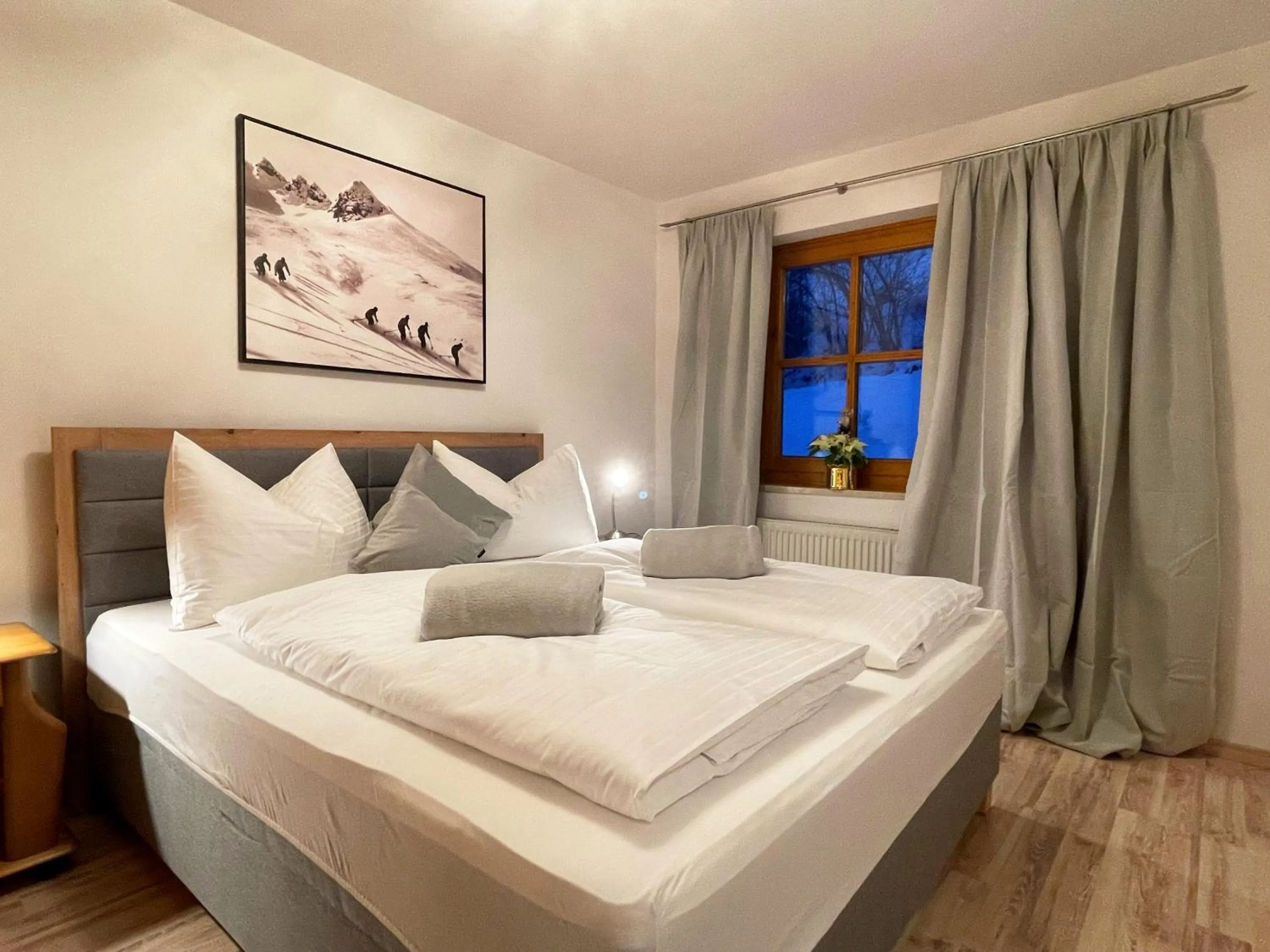 Bedroom, Bed in Chalet Zauberflöte