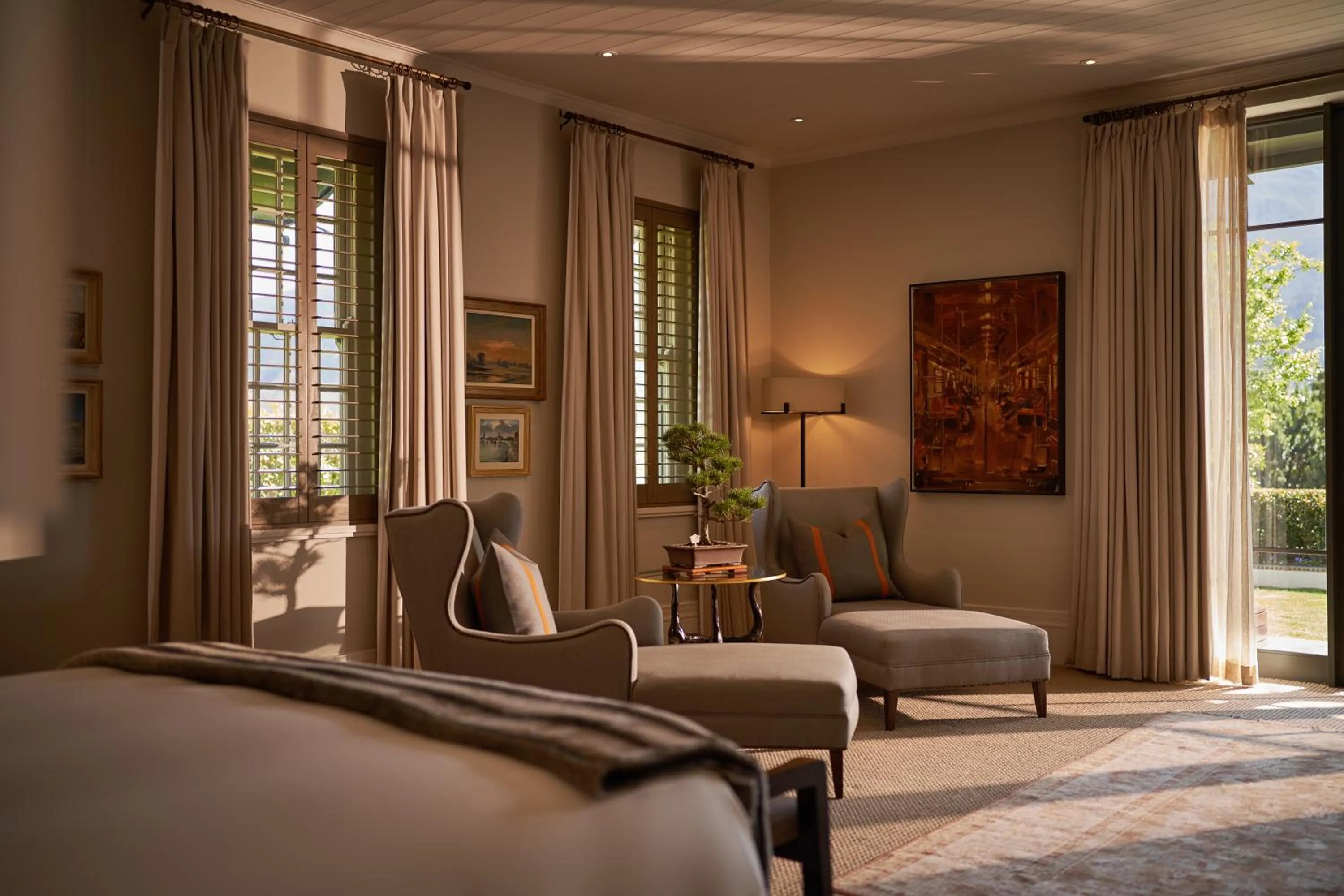 Seating area in Leeu Estates