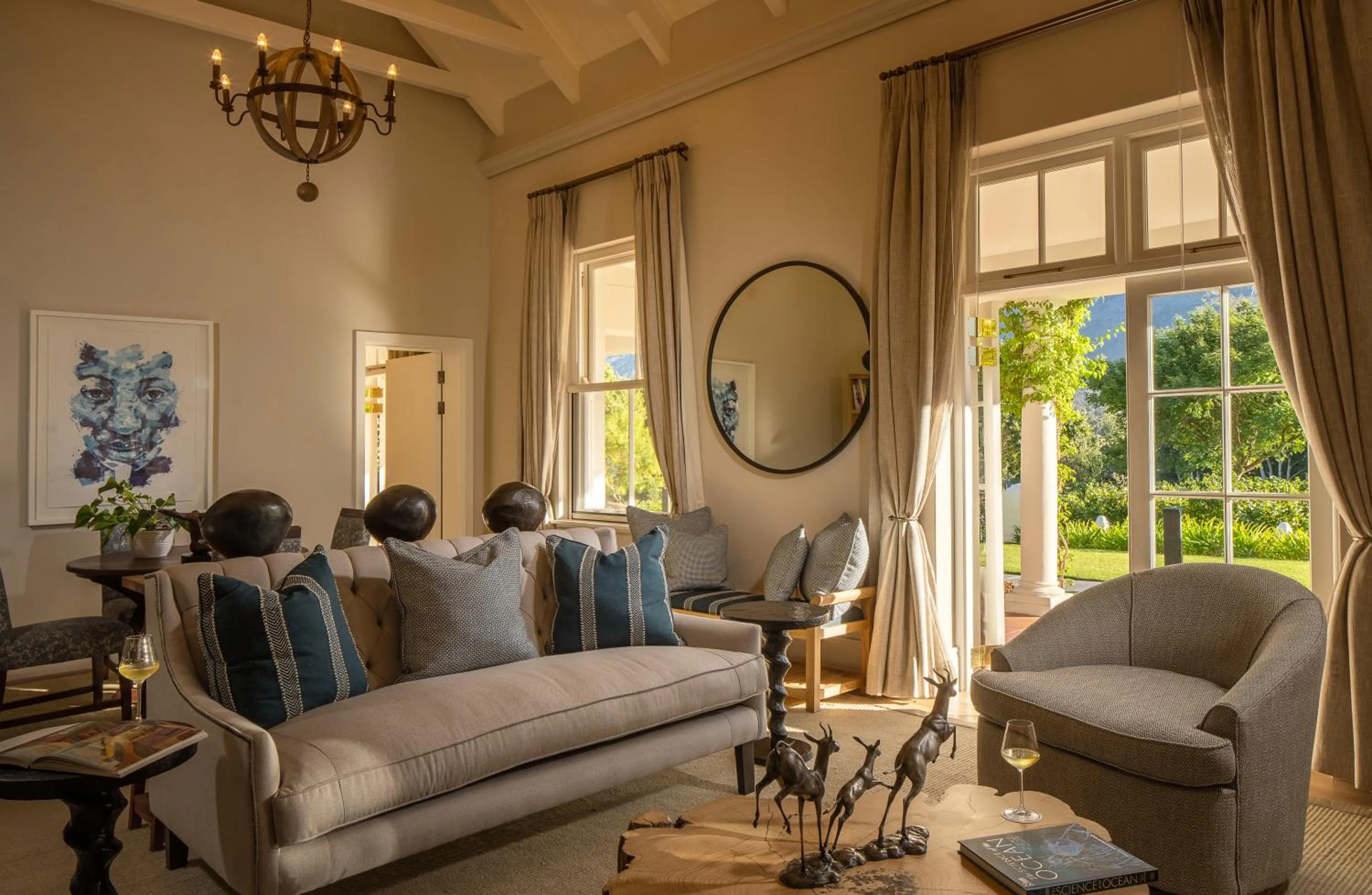 Seating area in Leeu Estates