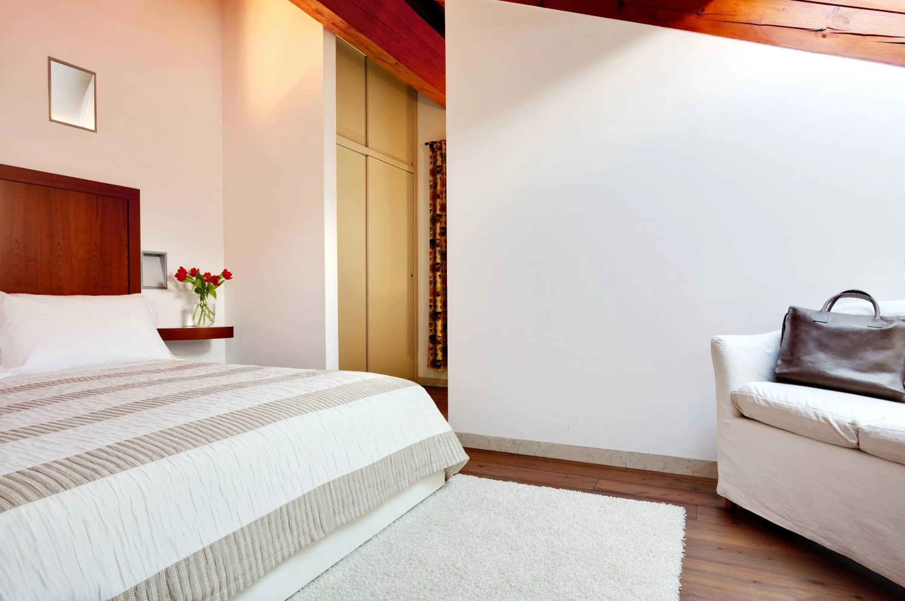 Decorative detail, Bed in Hotel Due Mori