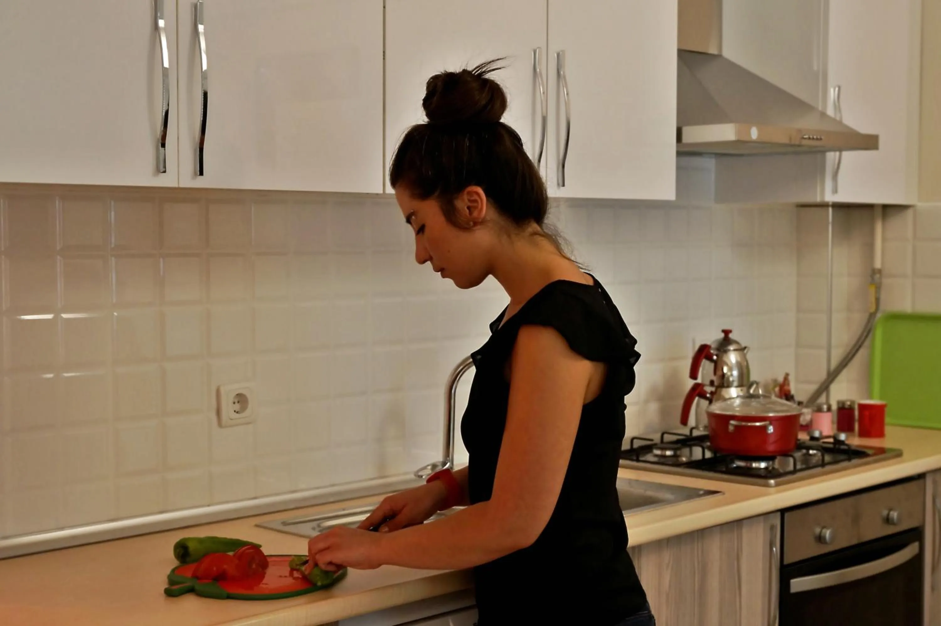 Kitchen or kitchenette in Hayat Home Suite