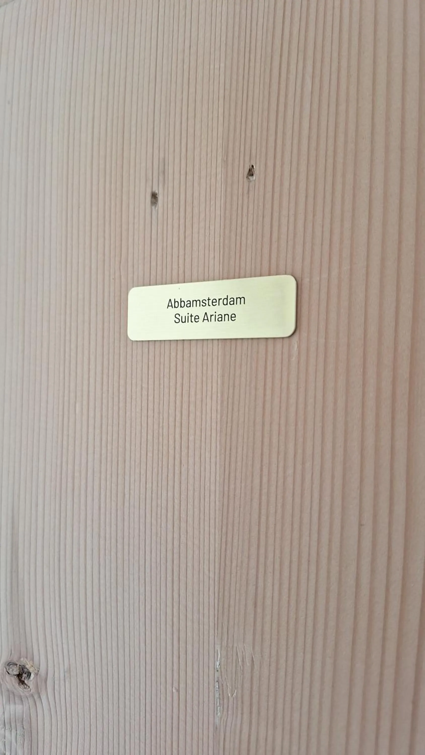 Text overlay in A B&B Amsterdam