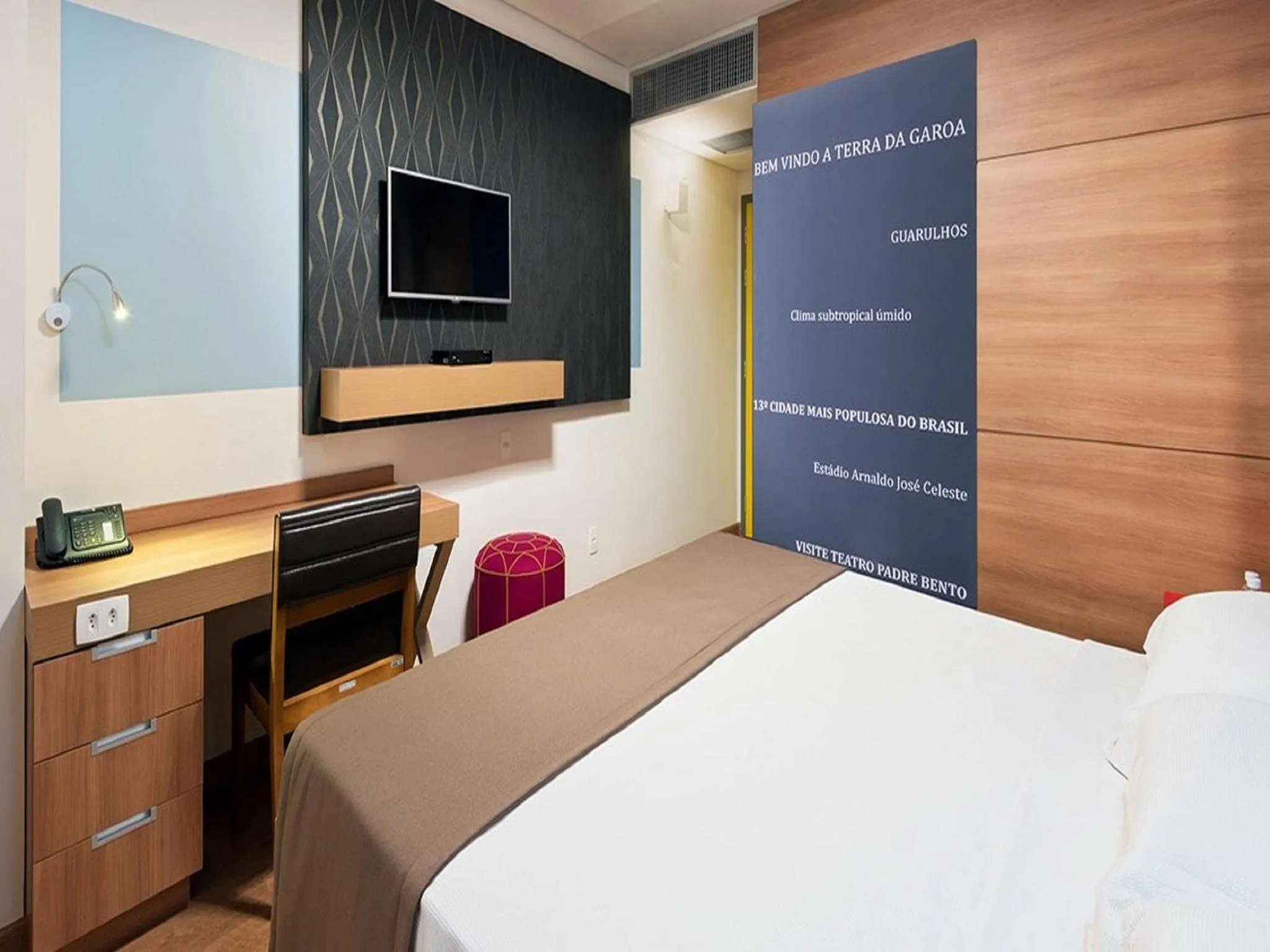 Bed in TRYP BY WYNDHAM São Paulo Airport - Hotel de Transito Terminal 3 -Lado Ar - Área restrita á passageiros já embarcados - Piso 1