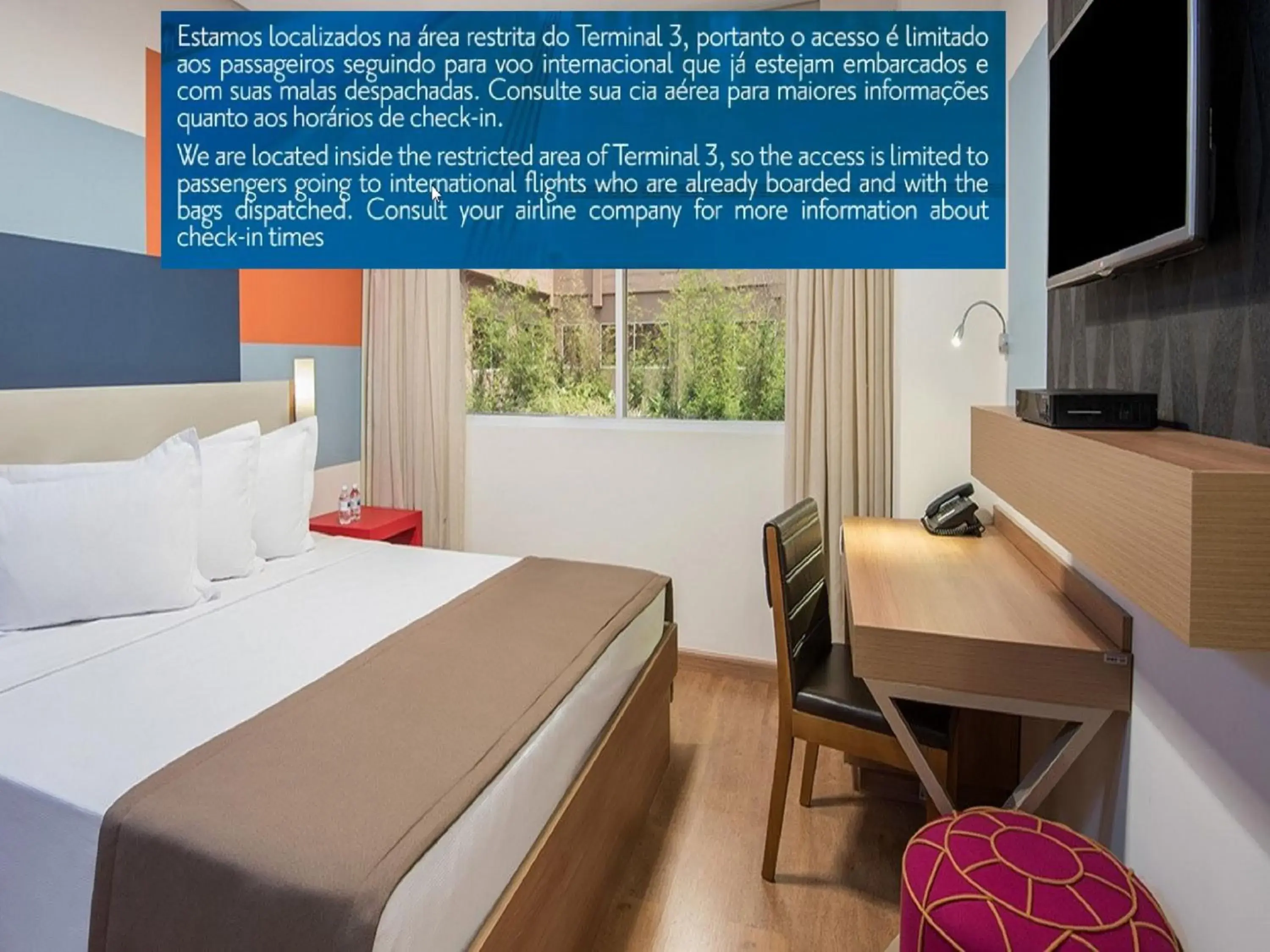 Bed in TRYP BY WYNDHAM São Paulo Airport - Hotel de Transito Terminal 3 -Lado Ar - Área restrita á passageiros já embarcados - Piso 1 Bed in TRYP BY WYNDHAM São Paulo Airport - Hotel de Transito Terminal 3 -Lado Ar - Área restrita á passageiros já embarcados - Piso 1