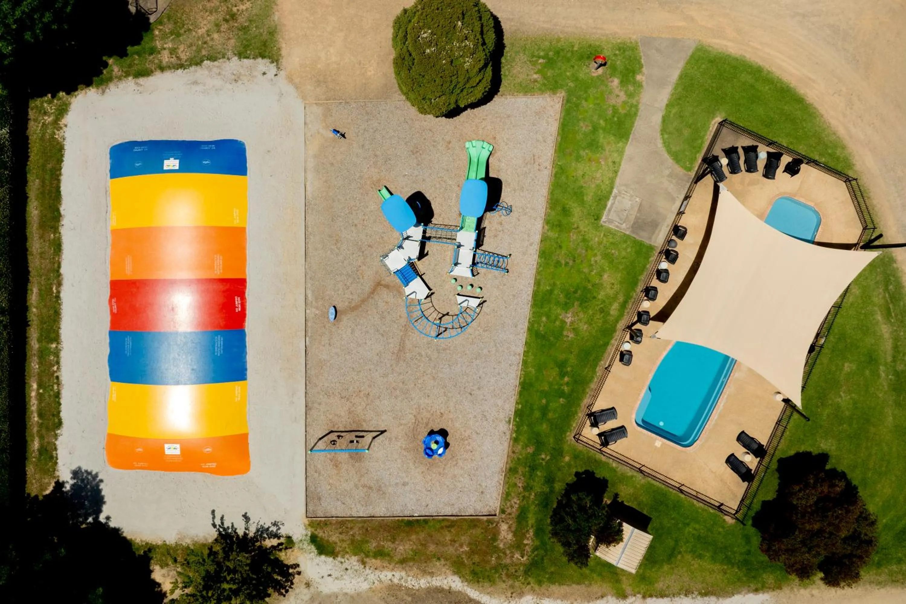 Children play ground in Bright Porepunkah Holiday Park