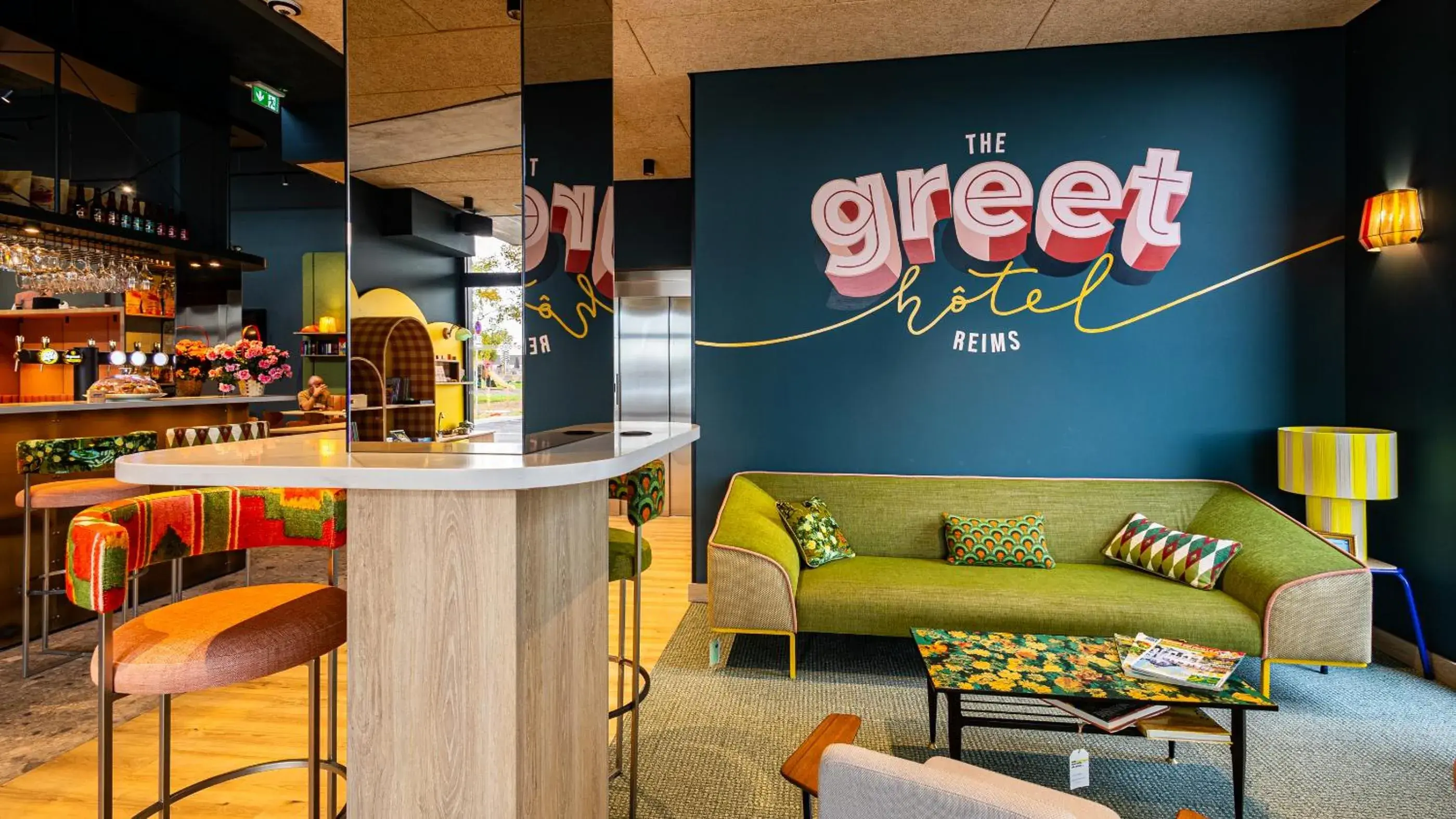 Lobby or reception in greet Hotel Reims Tinqueux Lobby or reception in greet Hotel Reims Tinqueux