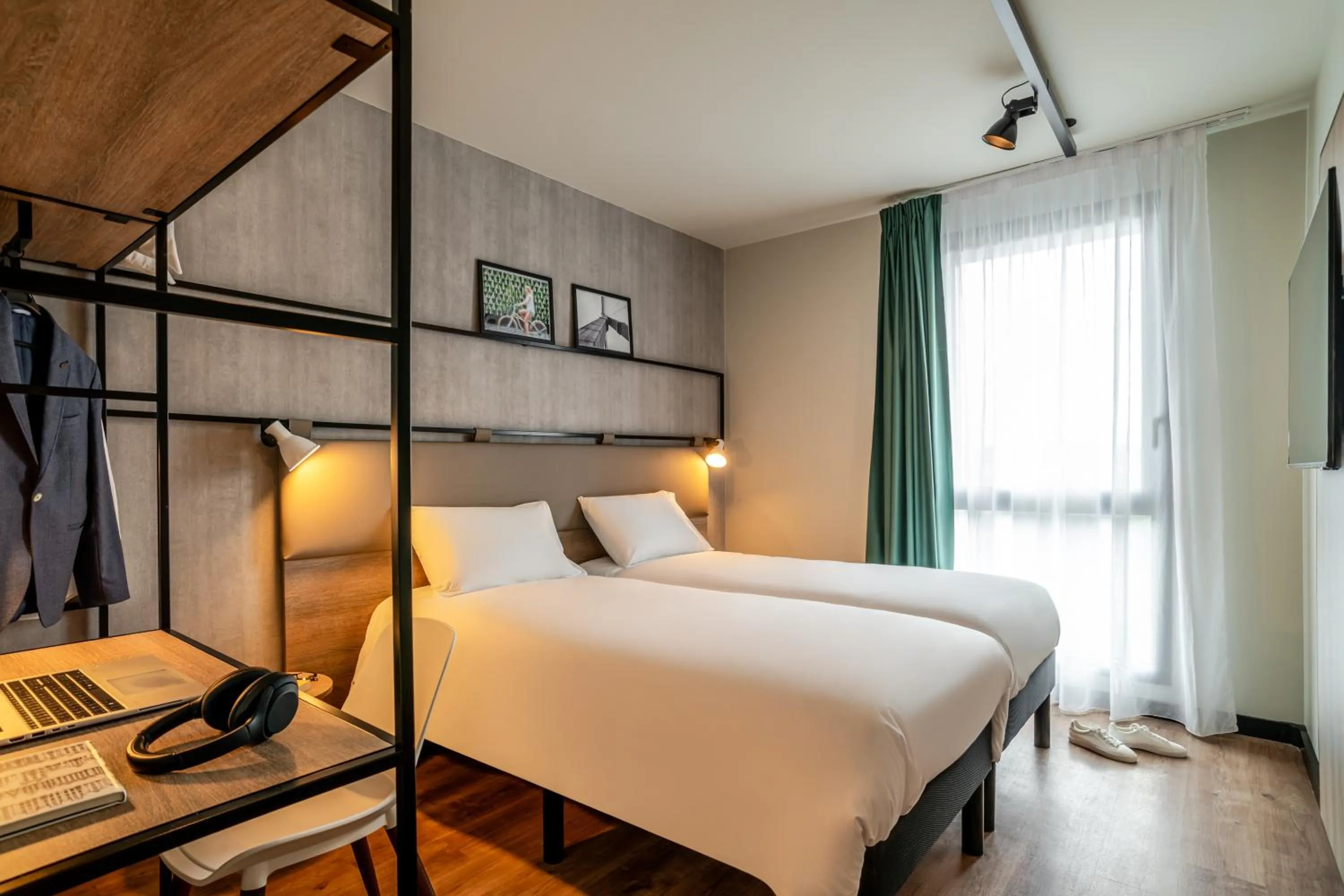 Bedroom, Bed in ibis Bordeaux Nord Carbon Blanc