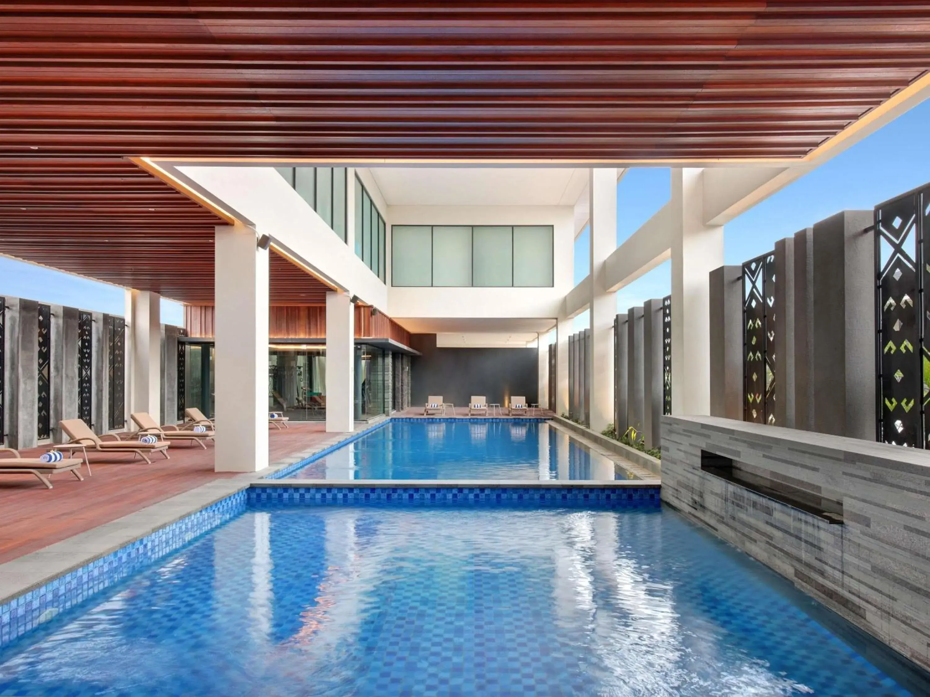 Pool view in Mercure Berau Pool view in Mercure Berau