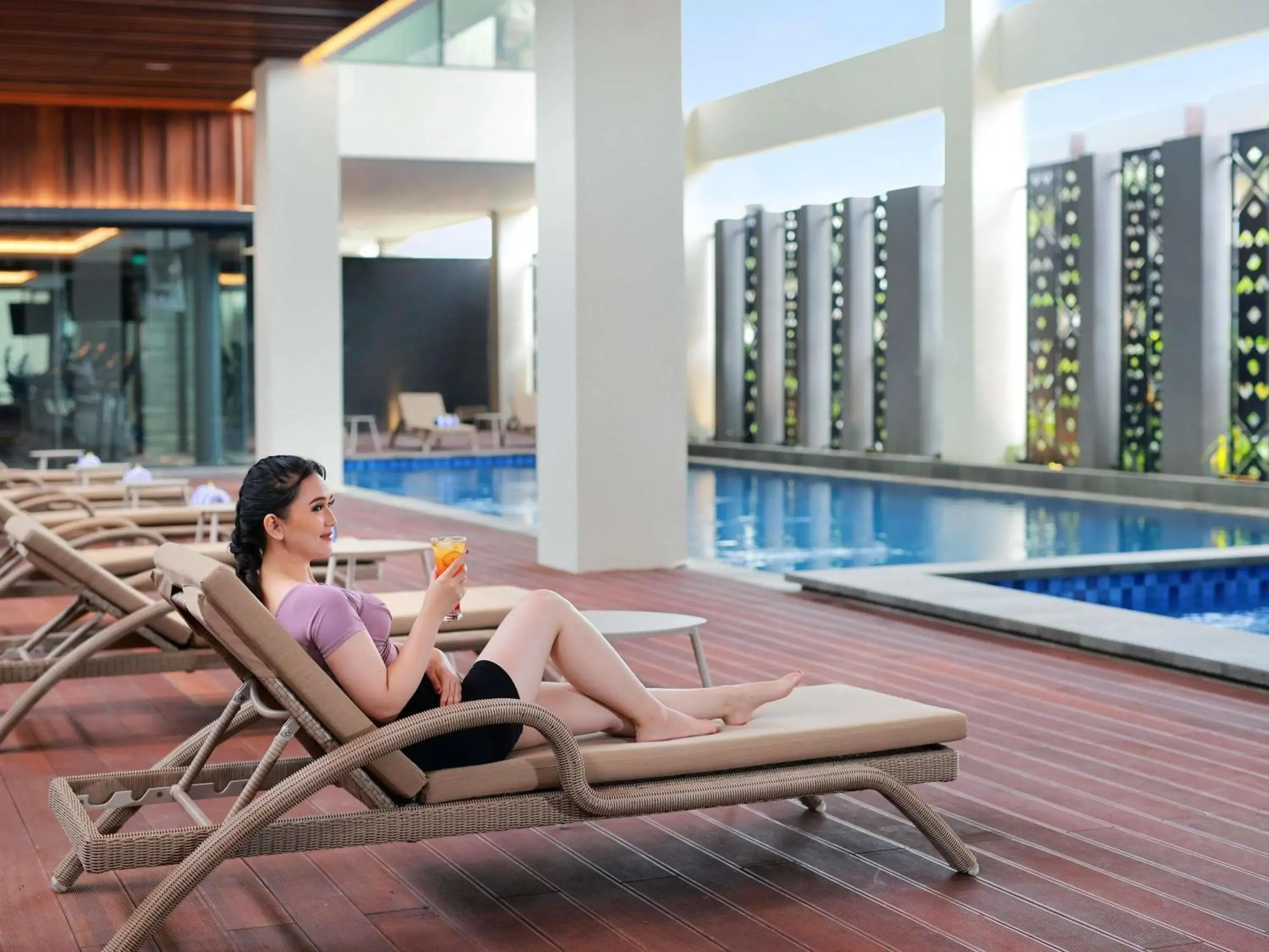 Pool view in Mercure Berau Pool view in Mercure Berau