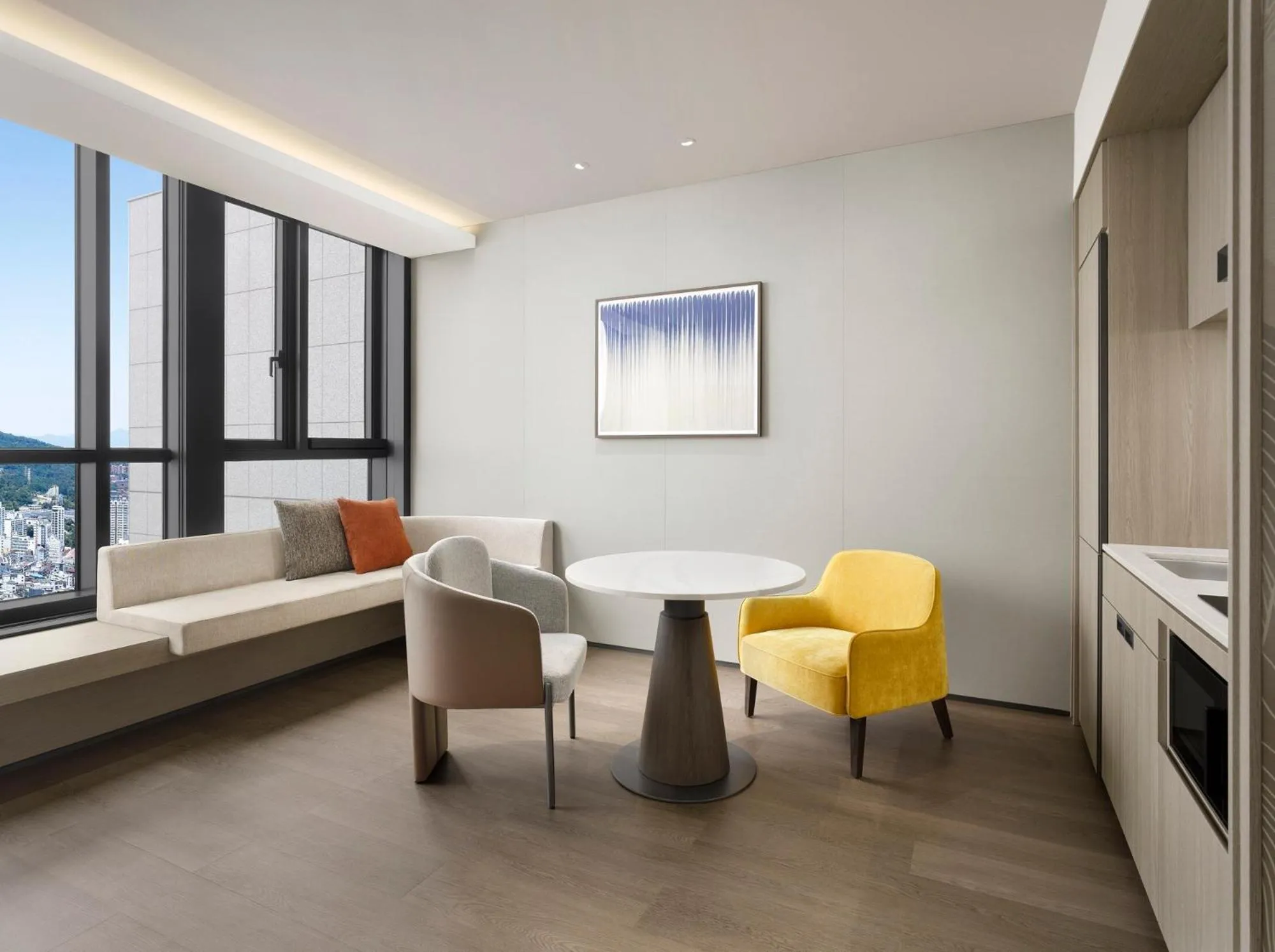 Kitchen or kitchenette, Bed in Pullman Ambassador Seoul Eastpole