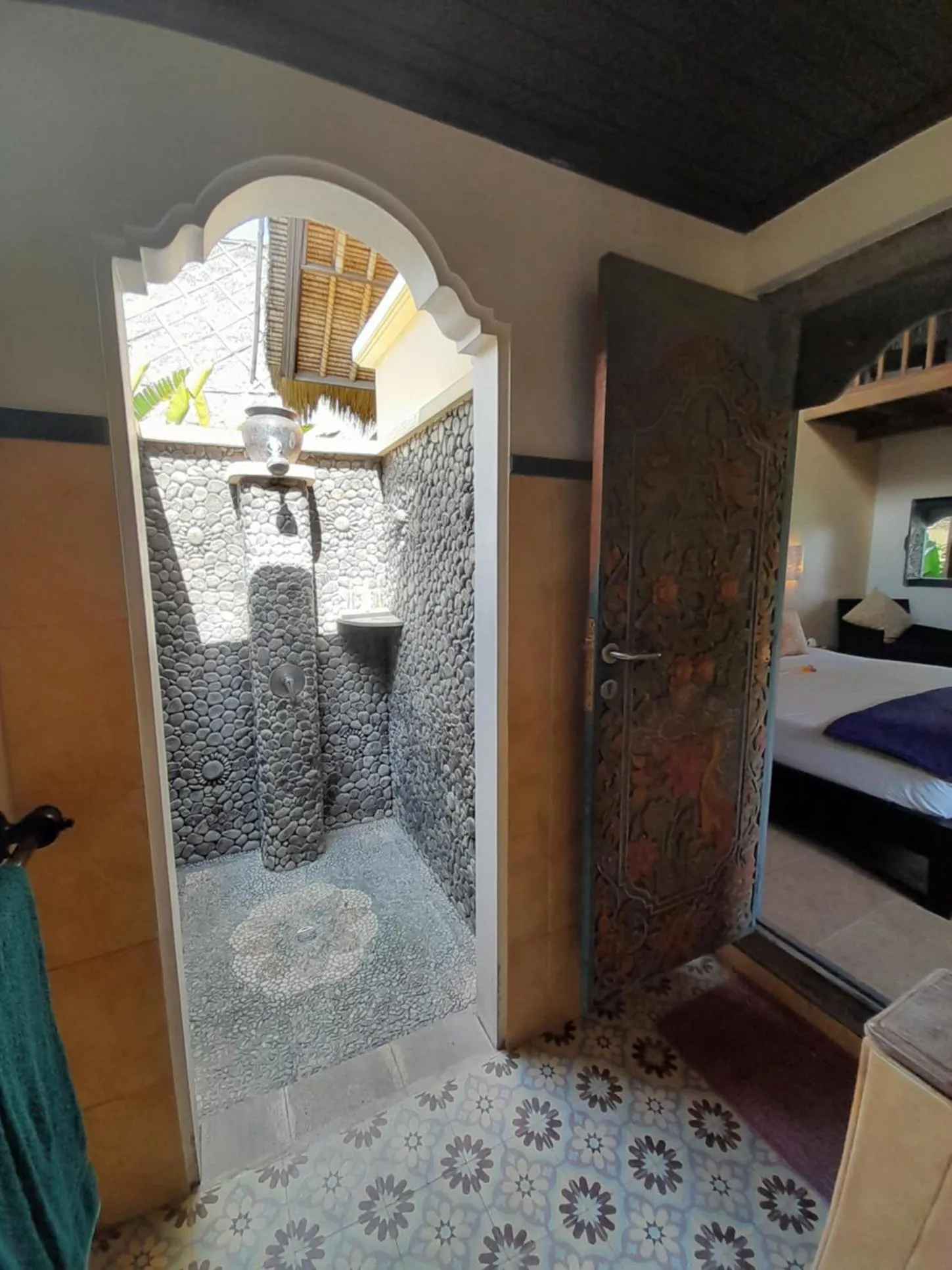 Bathroom in Life in Amed Beach Hotel