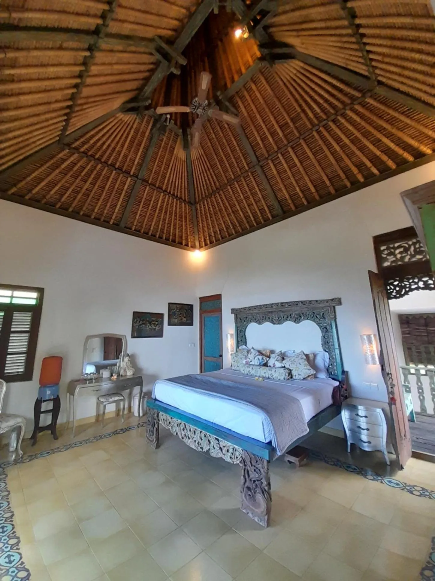 Bedroom, Bed in Life in Amed Beach Hotel