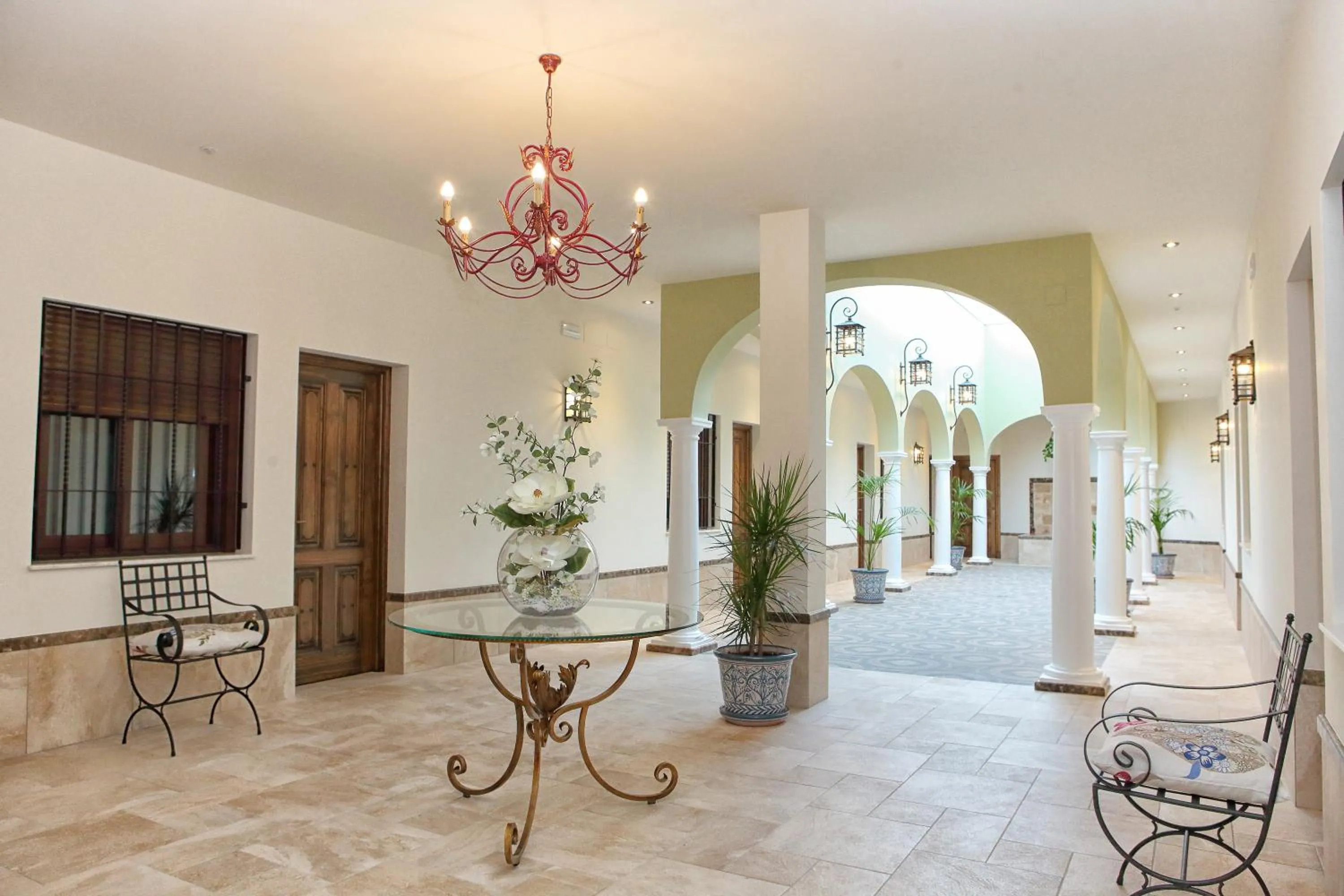 Patio in Hostal Garlu