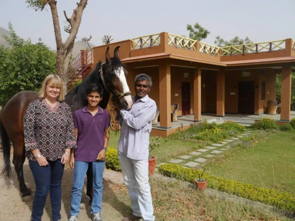 Horse-riding in Krishna Ranch