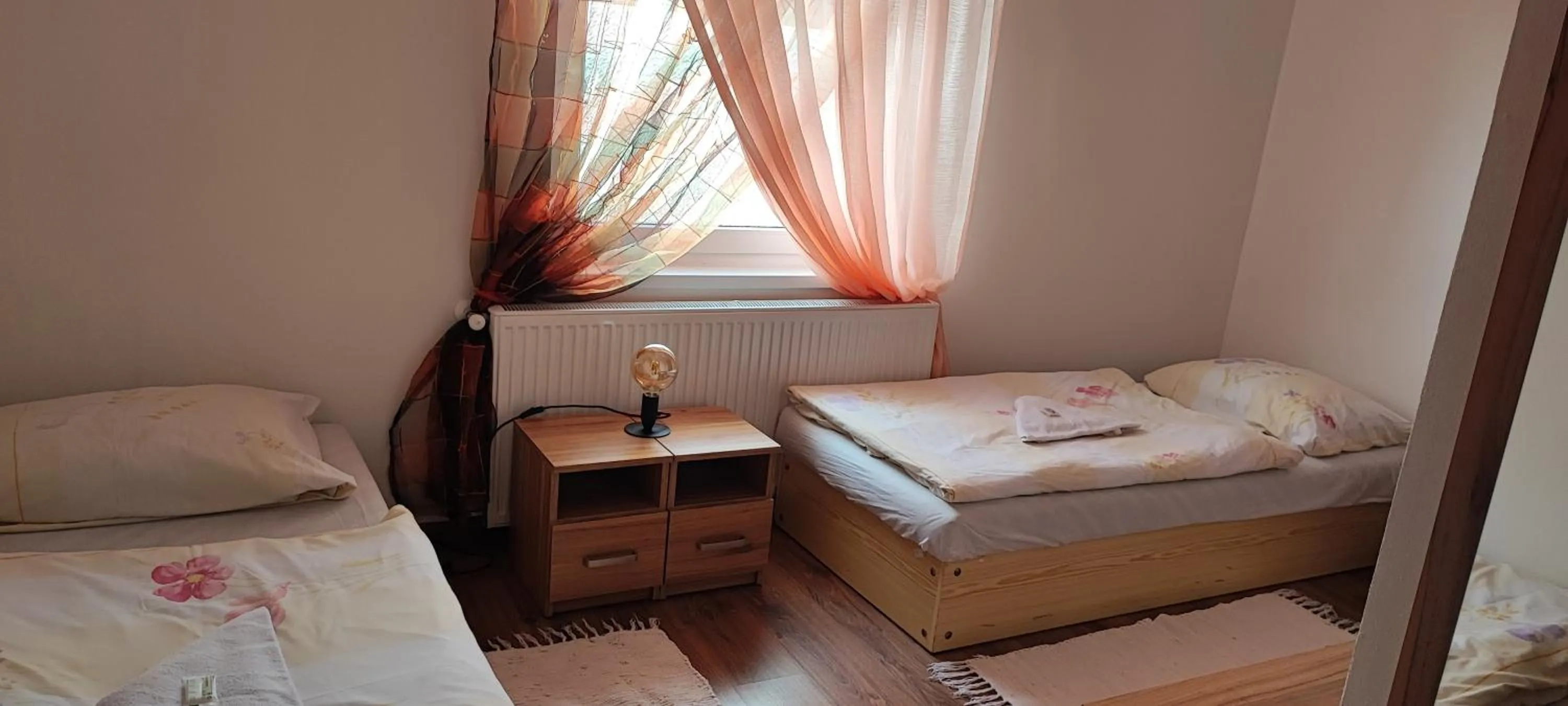 Bed in Hotel Merkur