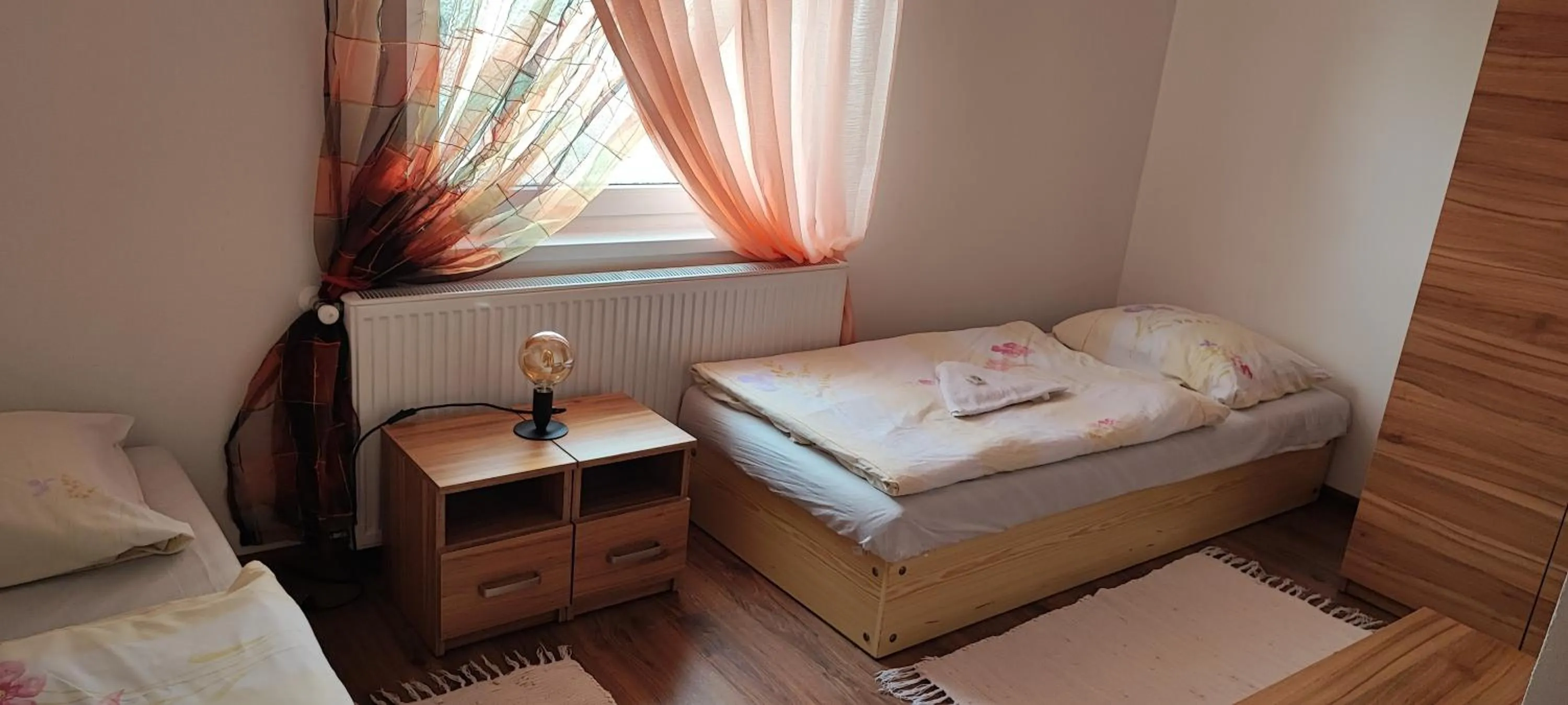 Bed in Hotel Merkur