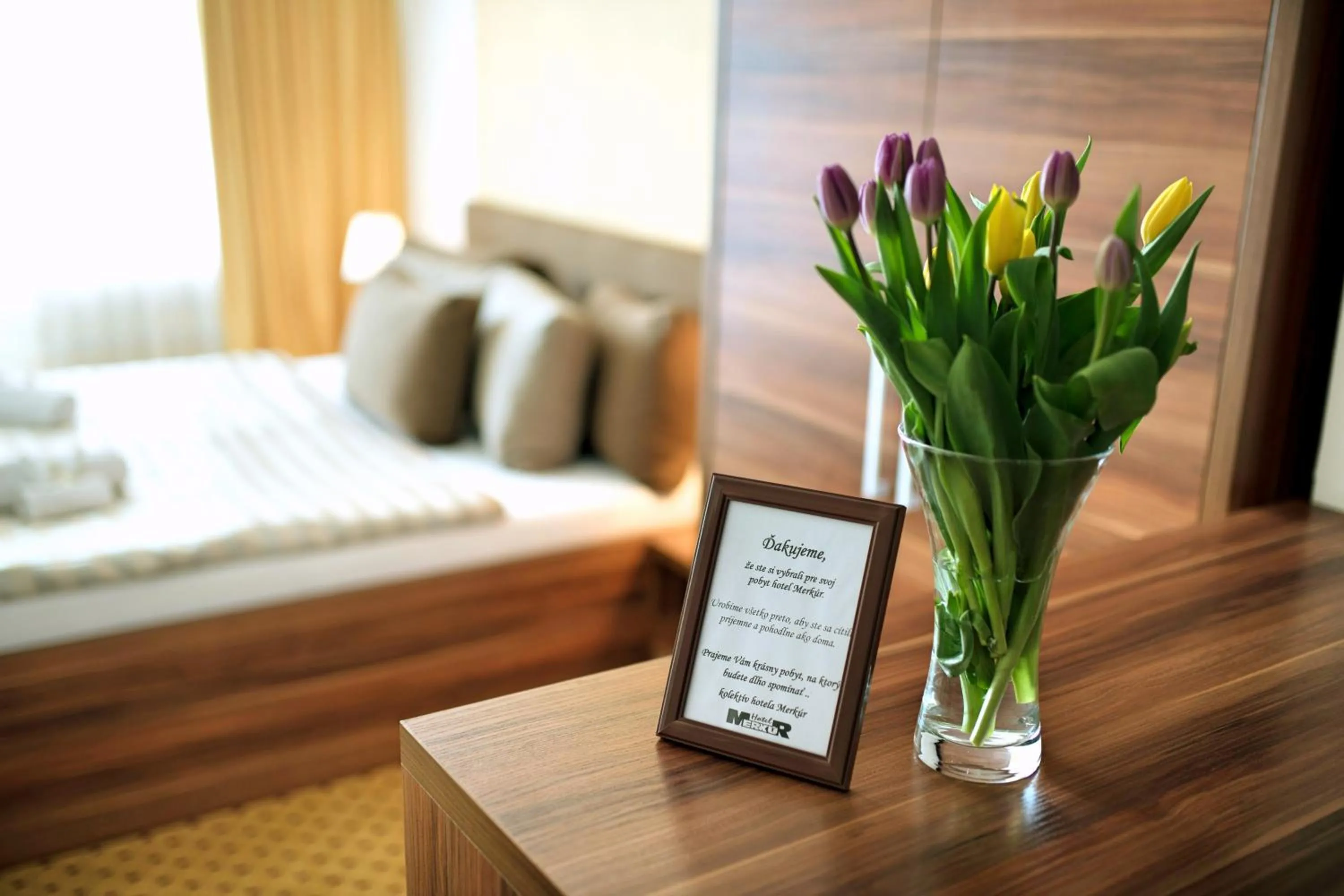 Decorative detail, Bed in Hotel Merkur