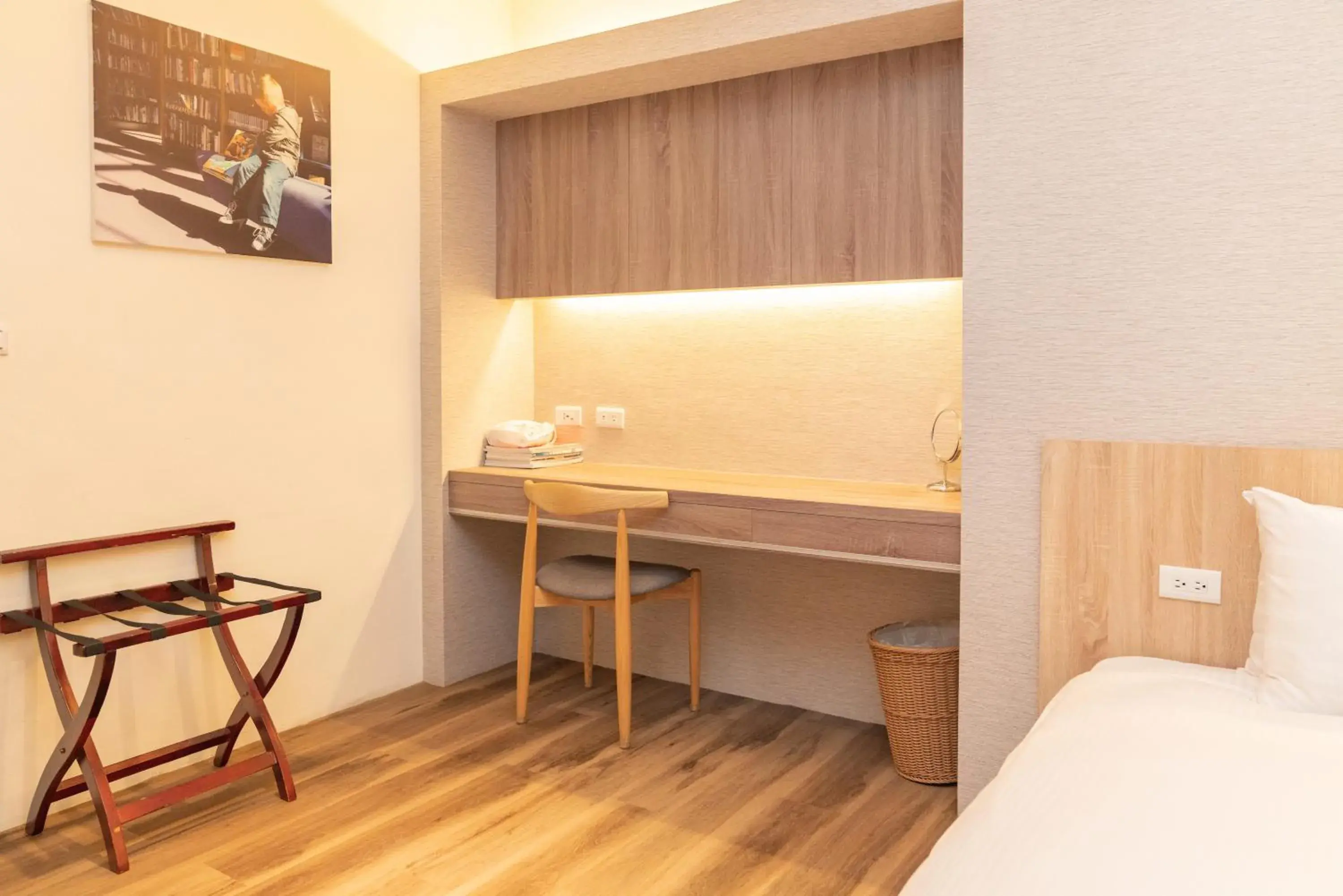 Bedroom, Bed in Traveller-Inn Zhongzheng Library Bedroom, Bed in Traveller-Inn Zhongzheng Library