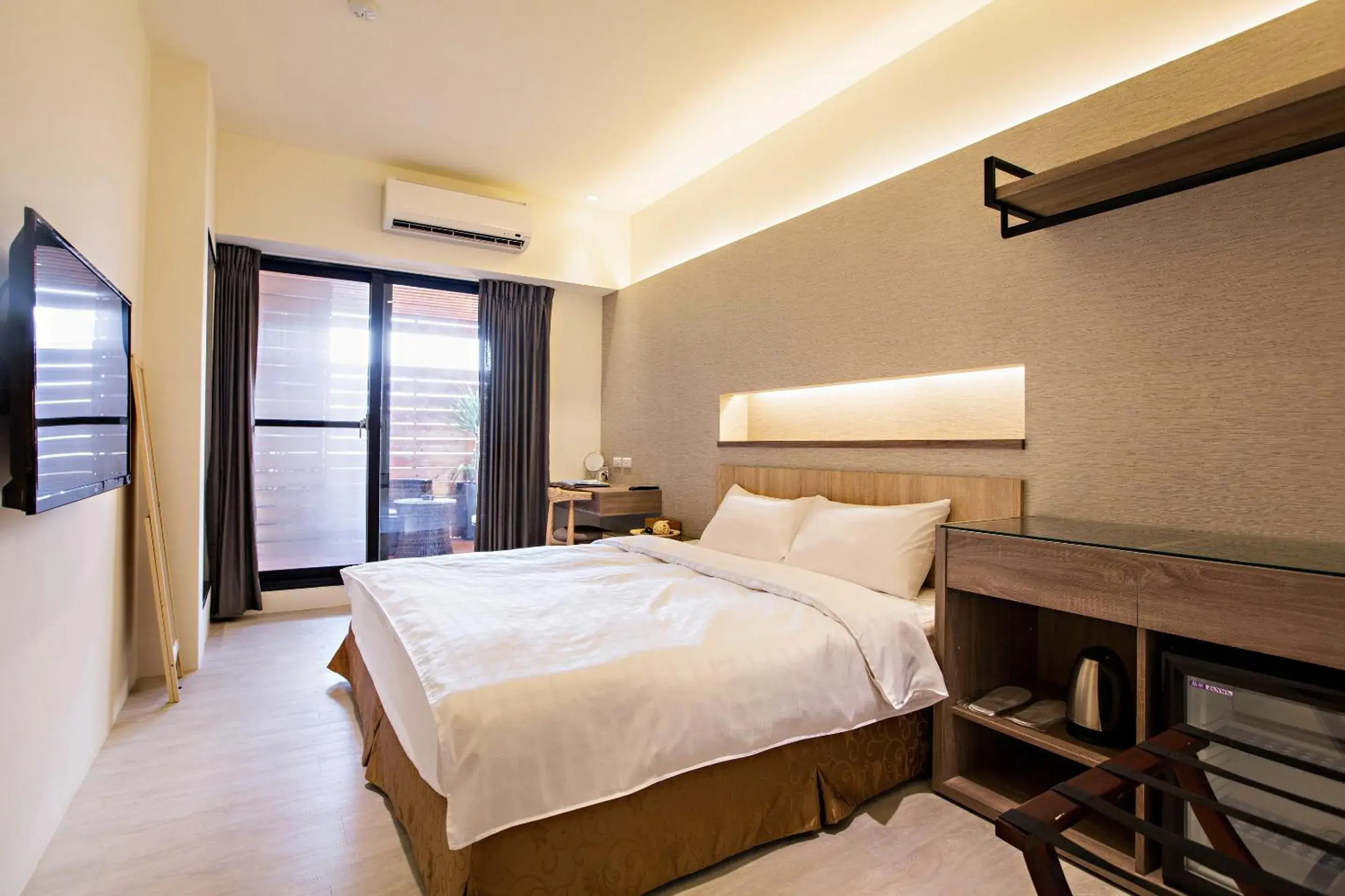 Photo of the whole room, Bed in Traveller-Inn Zhongzheng Library Photo of the whole room, Bed in Traveller-Inn Zhongzheng Library