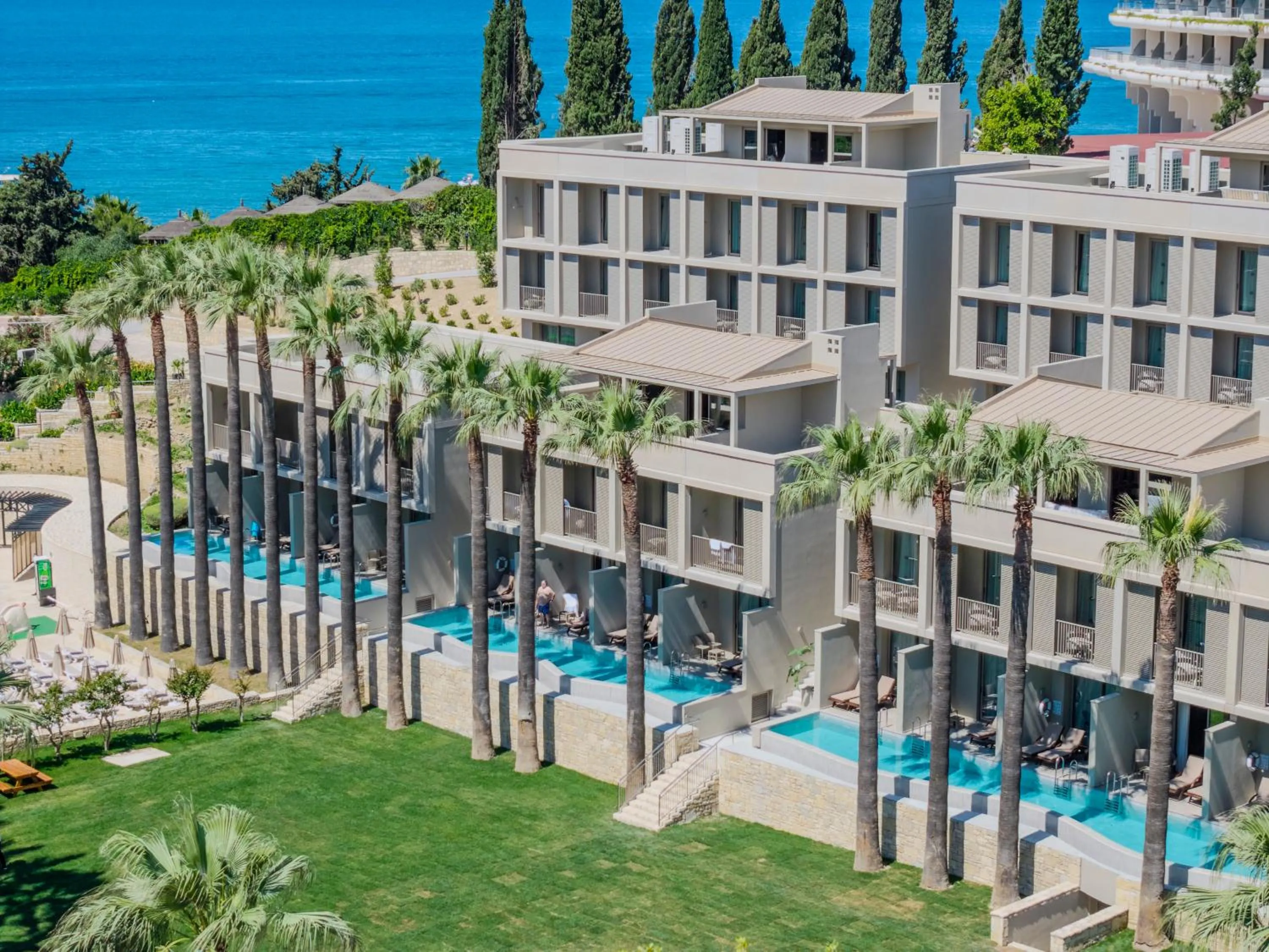 Pool view in Club Melas Privé