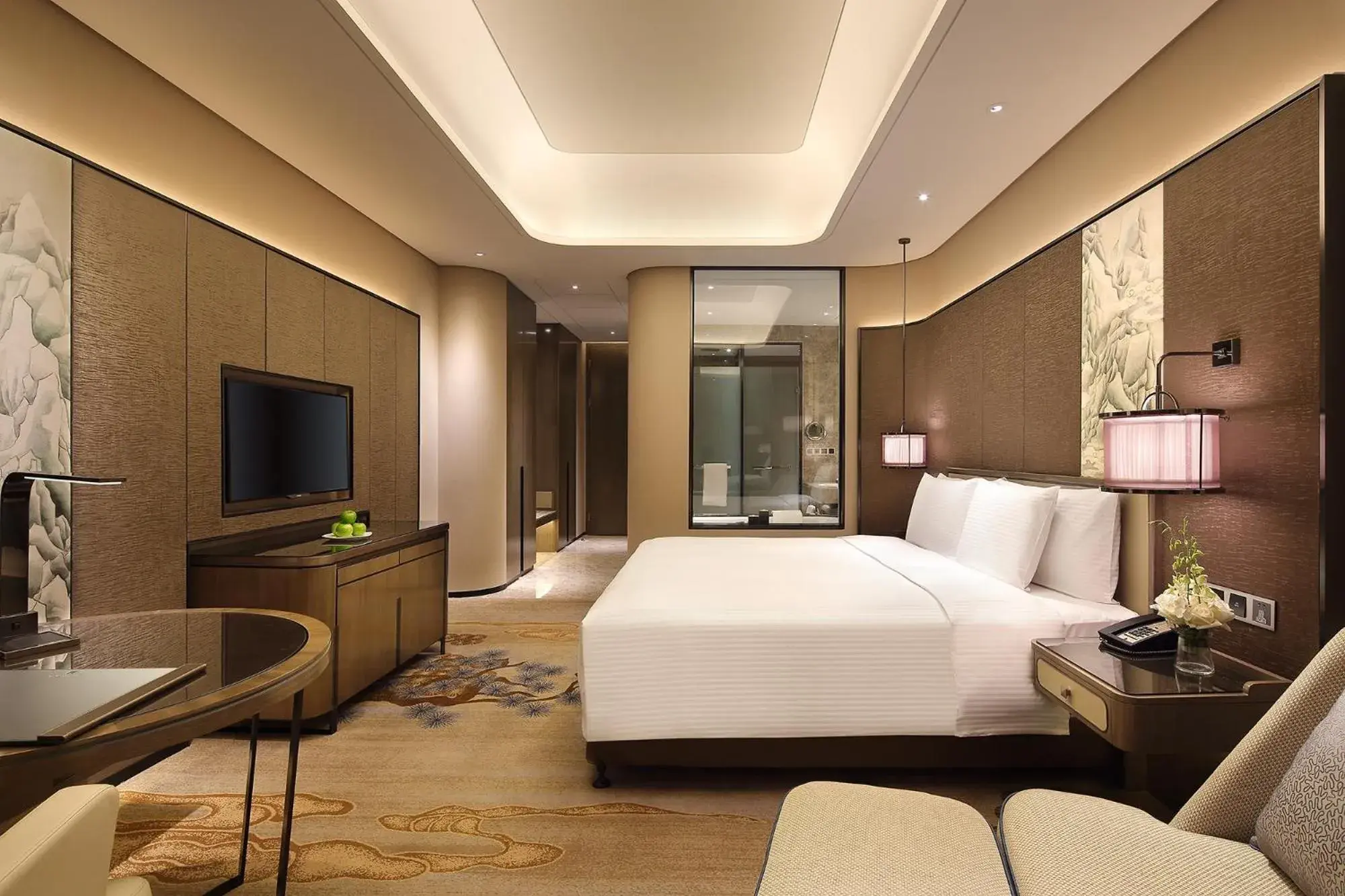 Bed in Wanda Realm Hotel Tai'an Bed in Wanda Realm Hotel Tai'an