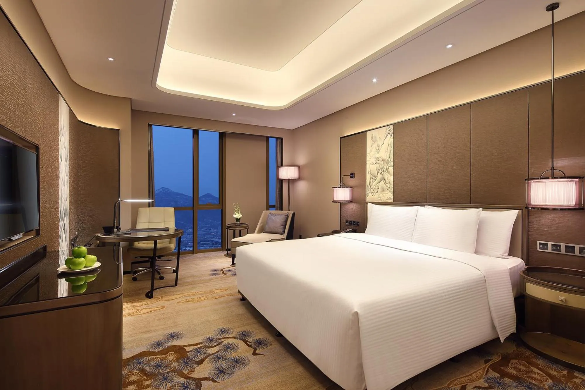 Bed in Wanda Realm Hotel Tai'an