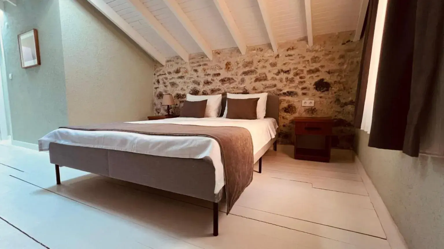 Bed in Hanole Macaron Guest House Bed in Hanole Macaron Guest House