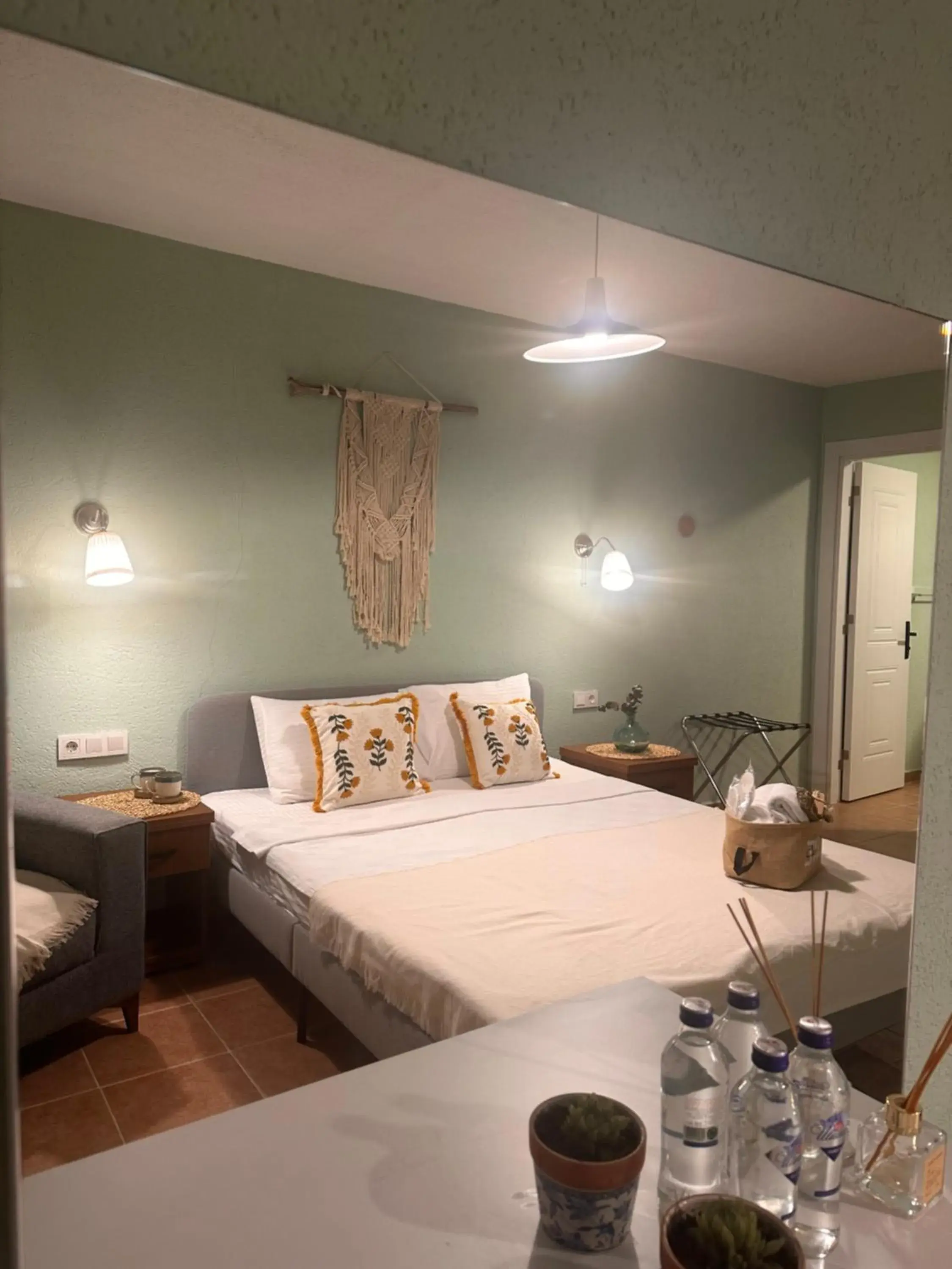 Bed in Hanole Macaron Guest House Bed in Hanole Macaron Guest House