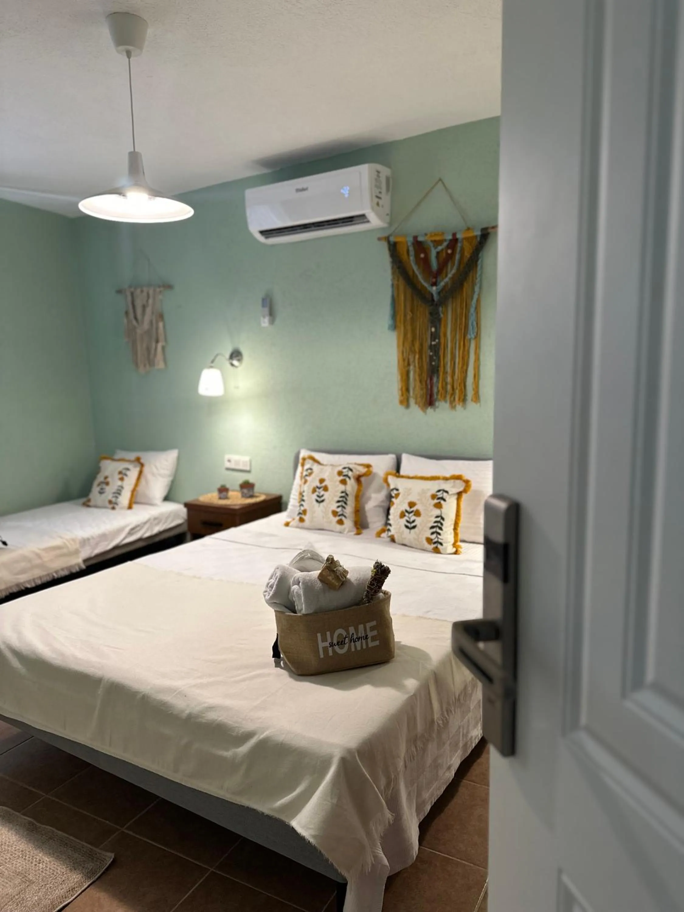 Bed in Hanole Macaron Guest House