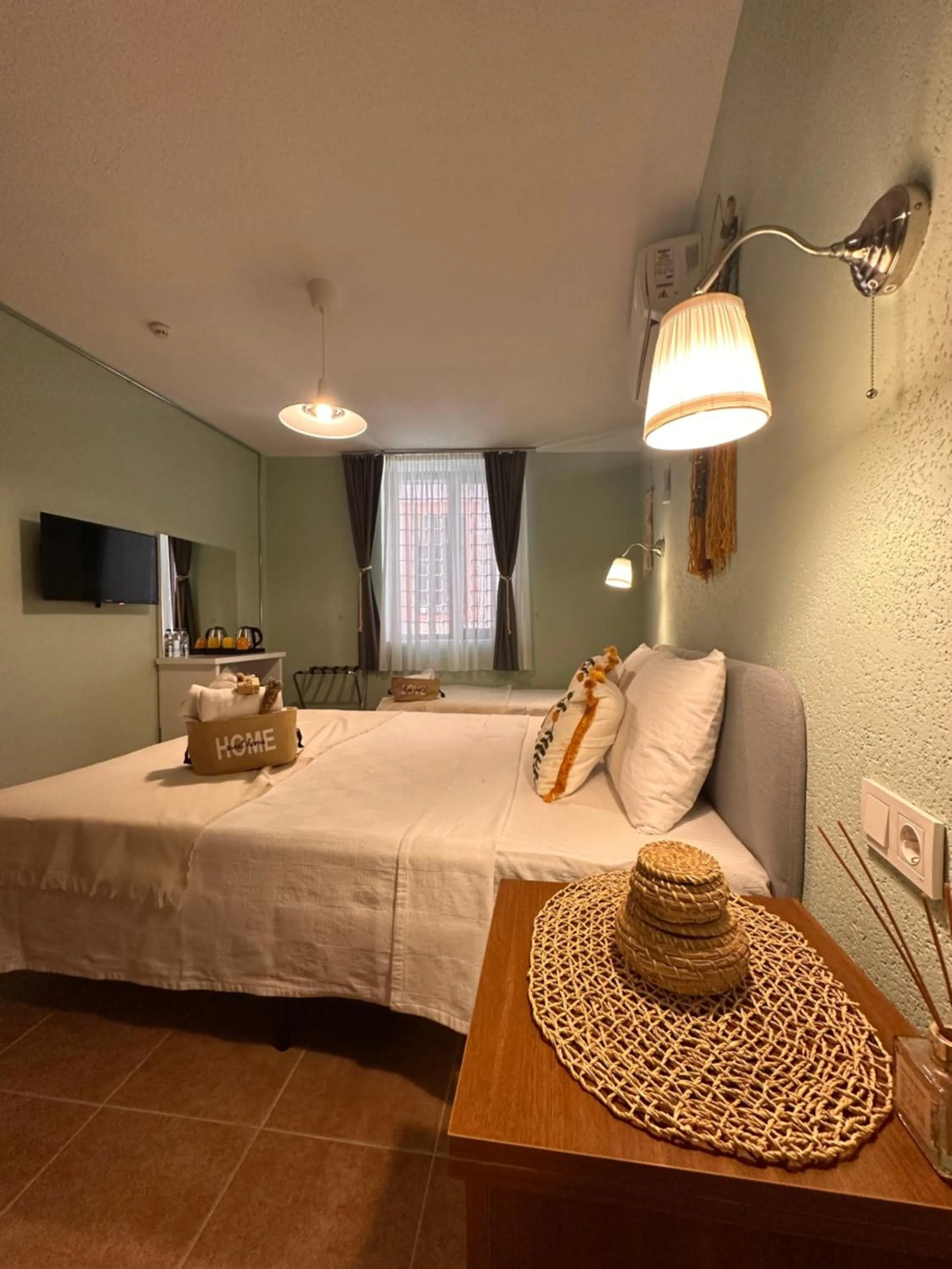 Bed in Hanole Macaron Guest House