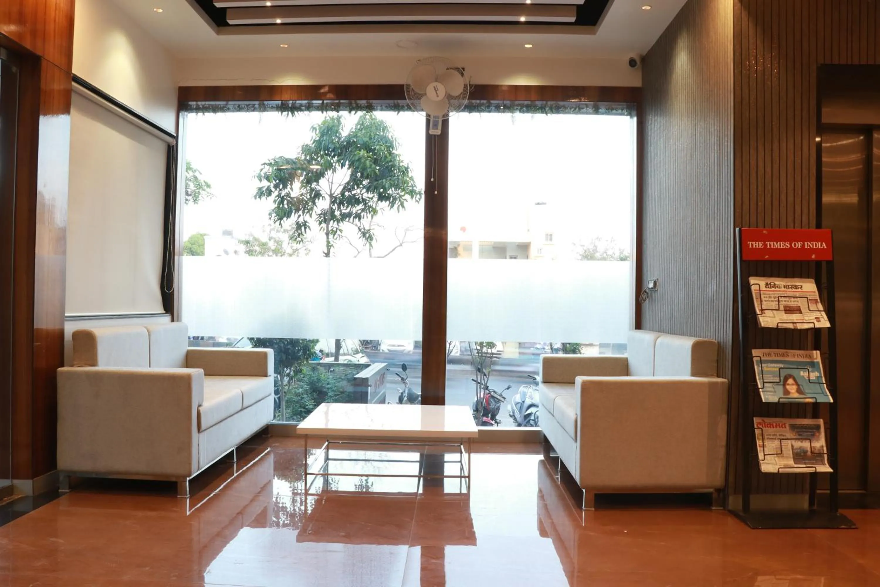 Seating area in Hotel Yash Executive