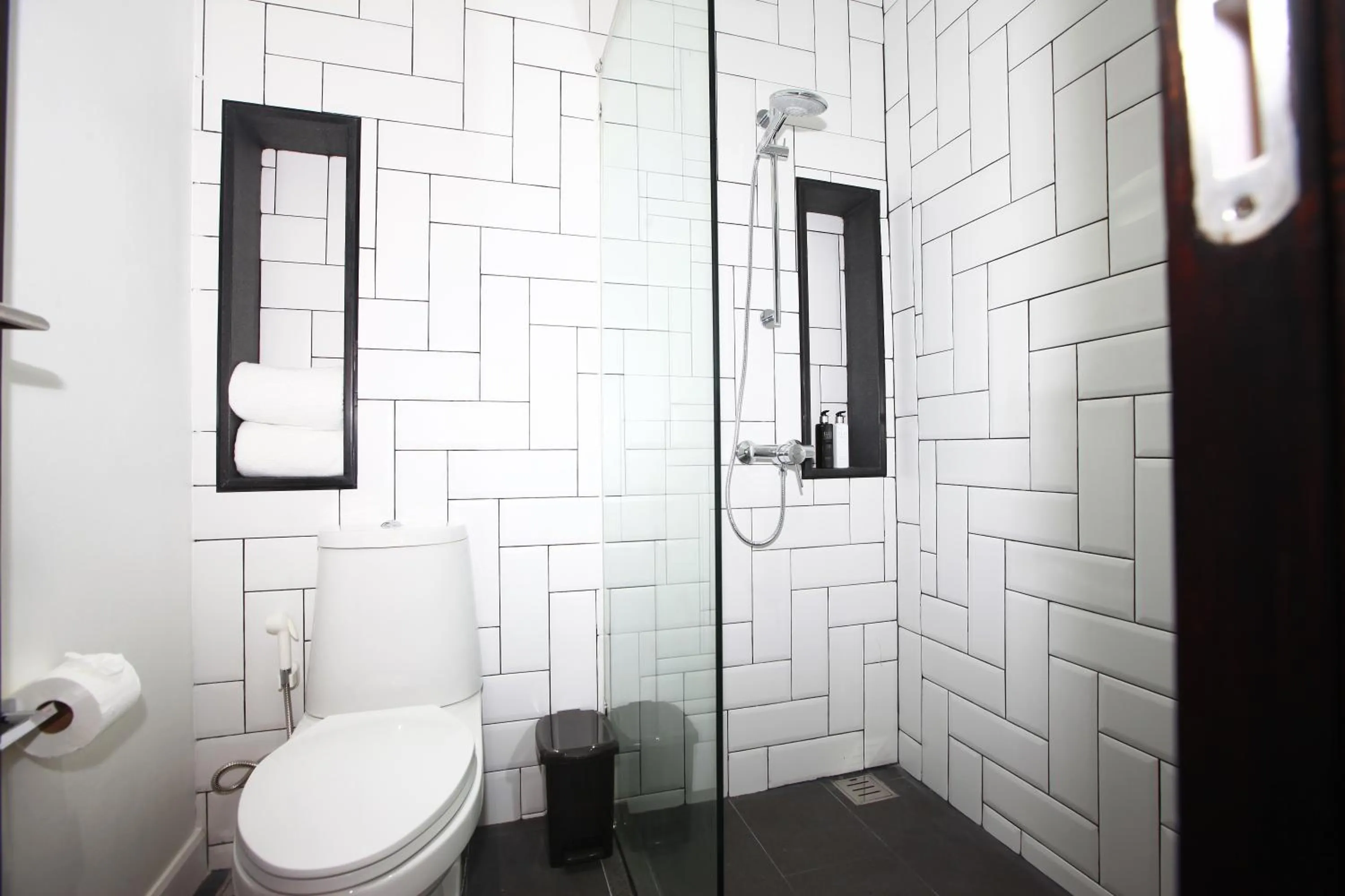 Bathroom in Blu Monkey Hub and Hotel Phuket Town- Free All Day Coworking space