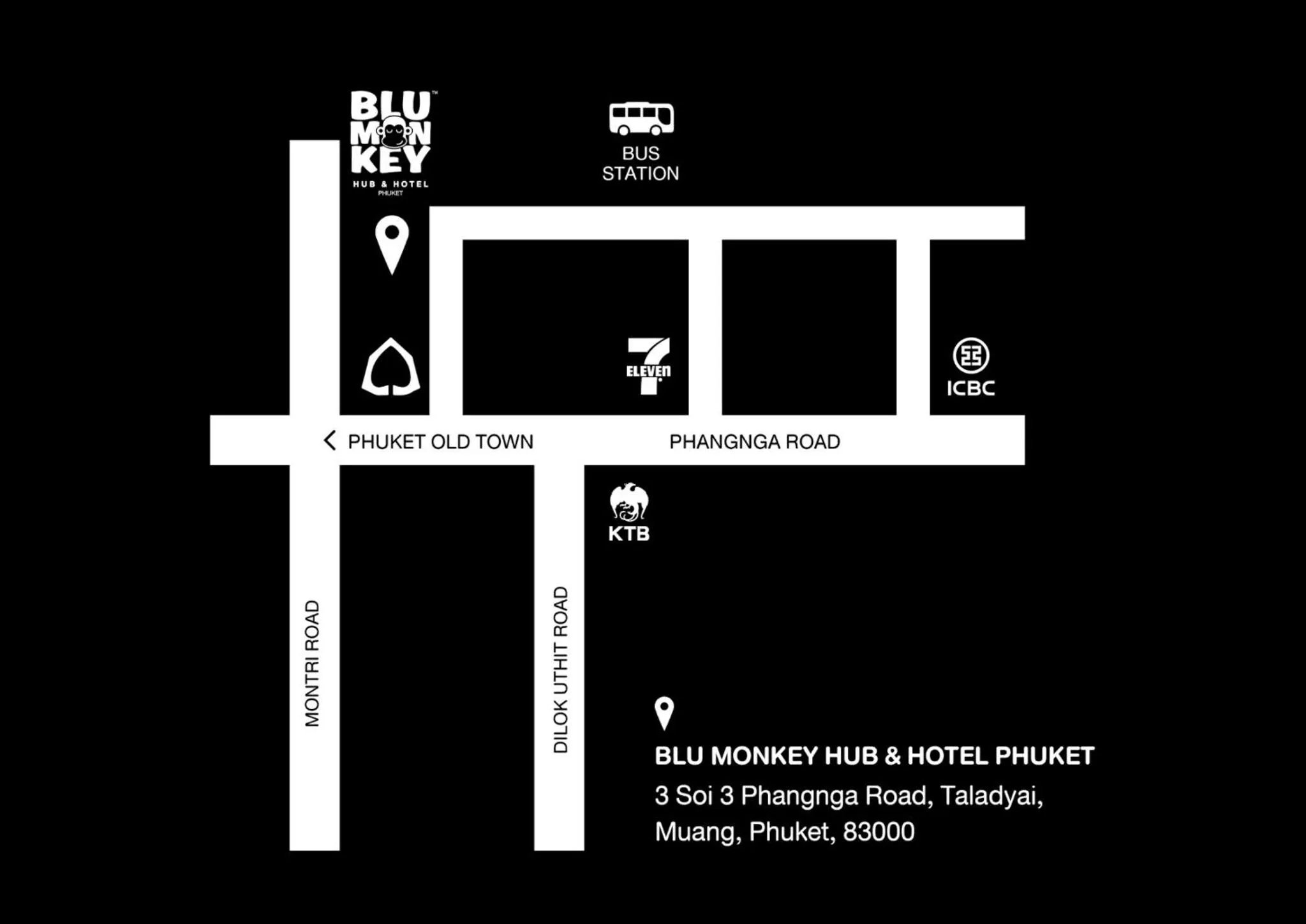 Property building in Blu Monkey Hub and Hotel Phuket Town- Free All Day Coworking space