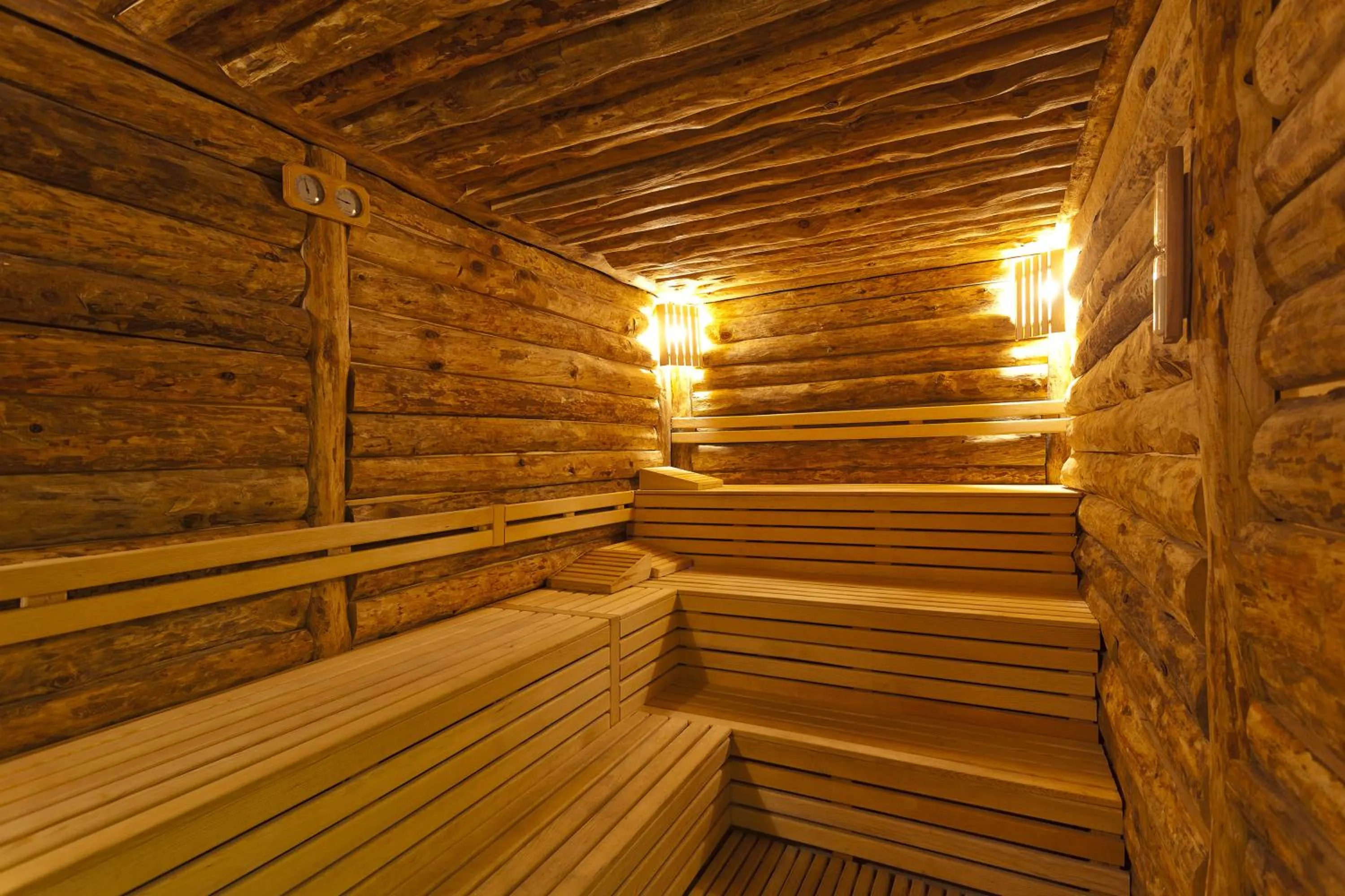 Sauna in Melas Resort Hotel