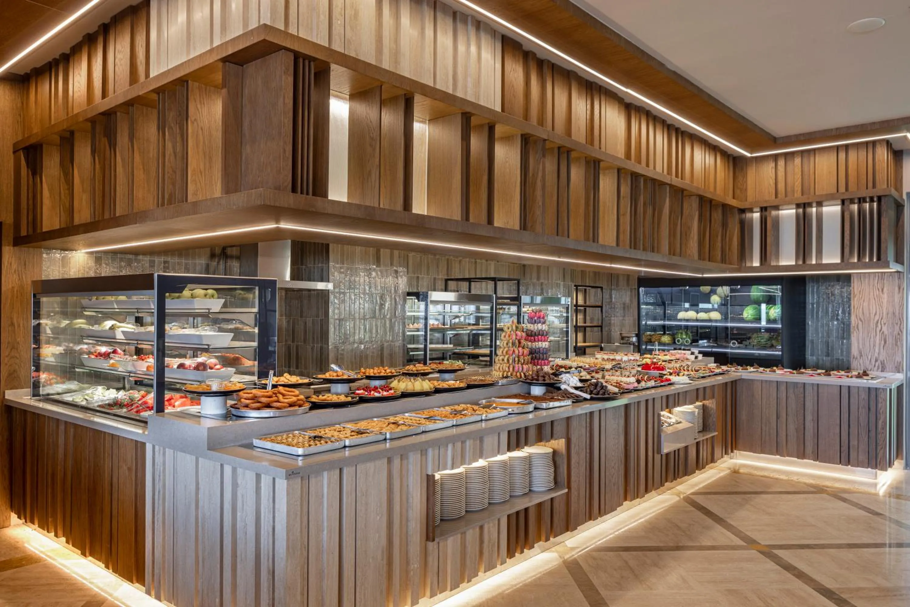 Kitchen or kitchenette in Melas Resort Hotel