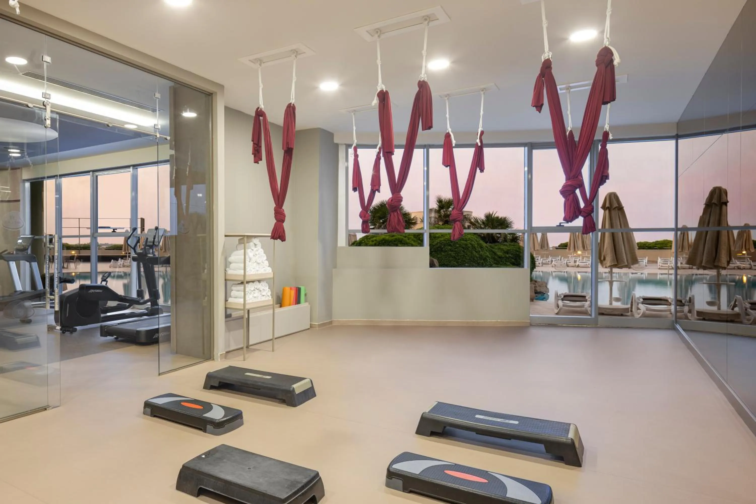 Fitness centre/facilities in Melas Resort Hotel