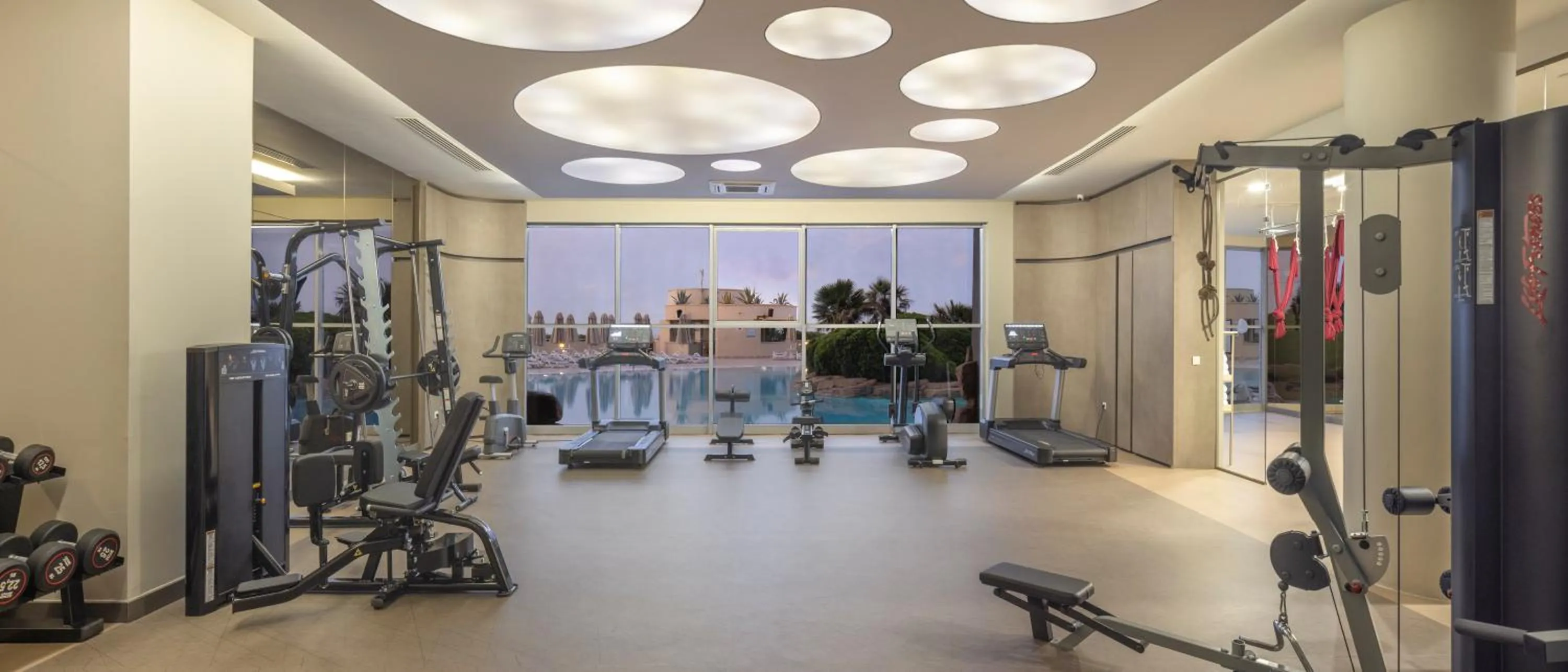 Fitness centre/facilities in Melas Resort Hotel