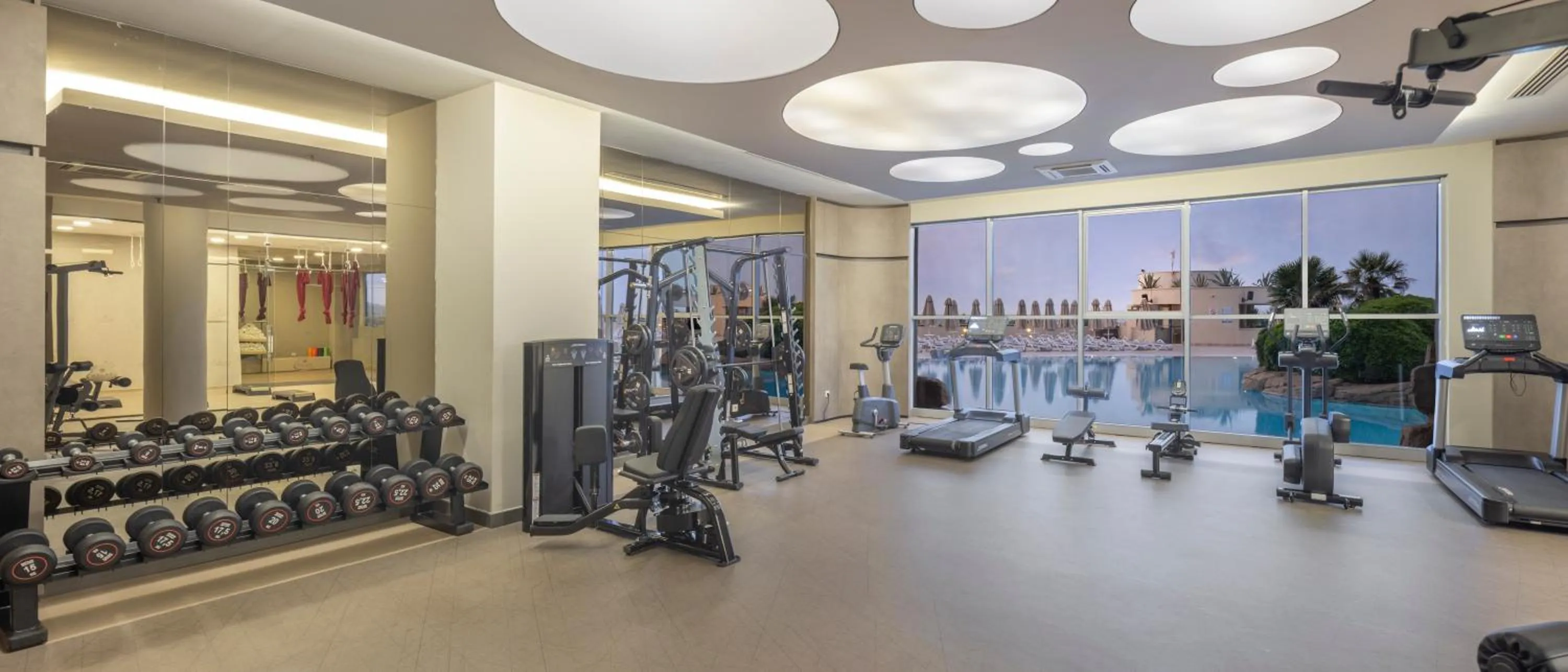 Fitness centre/facilities in Melas Resort Hotel