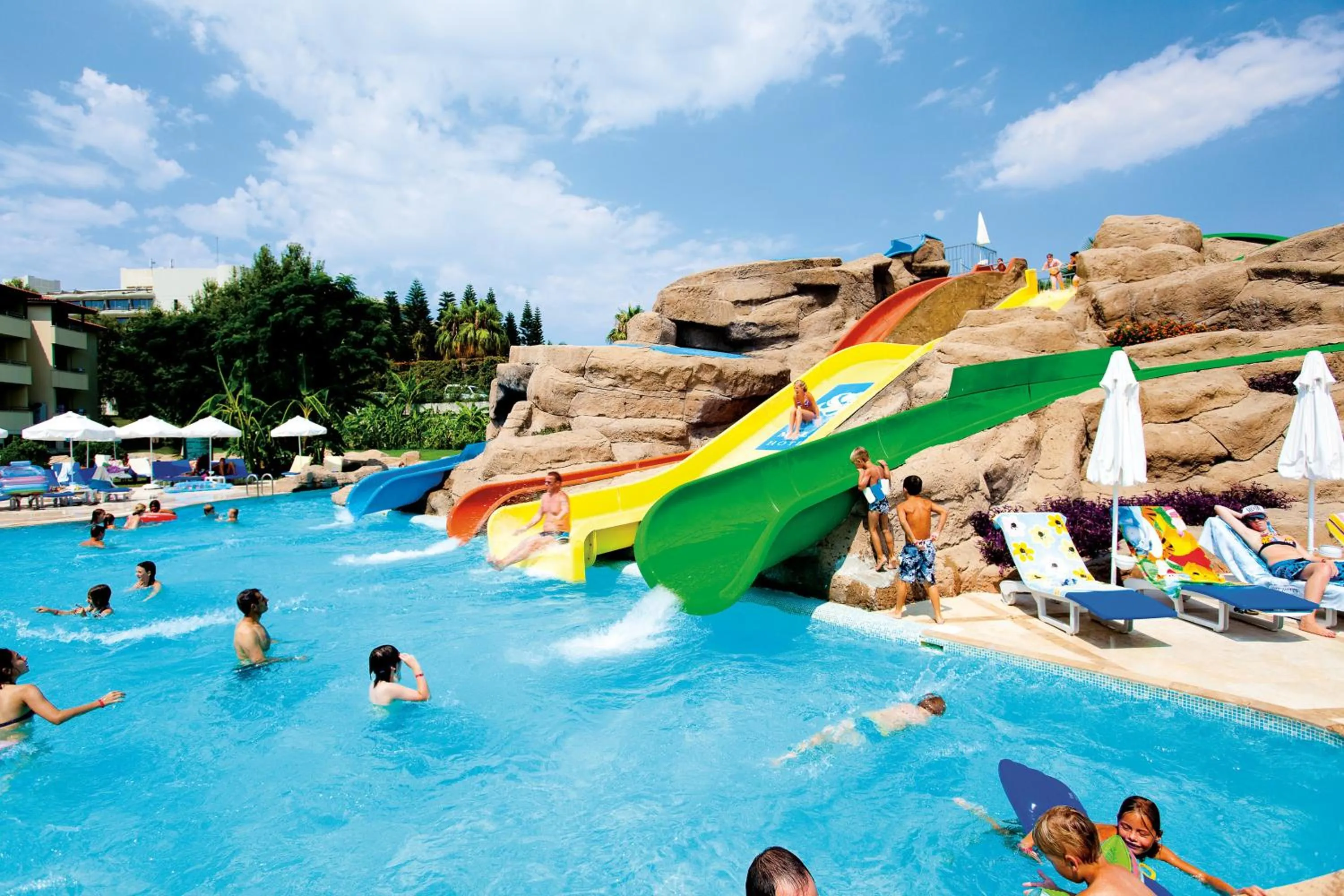 Aqua park in Melas Resort Hotel
