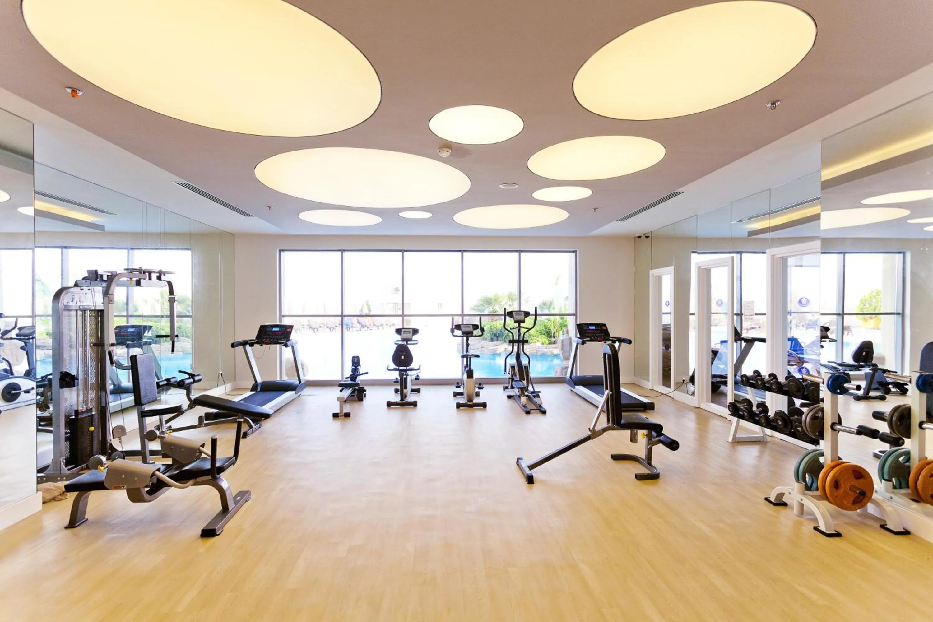 Fitness centre/facilities in Melas Resort Hotel