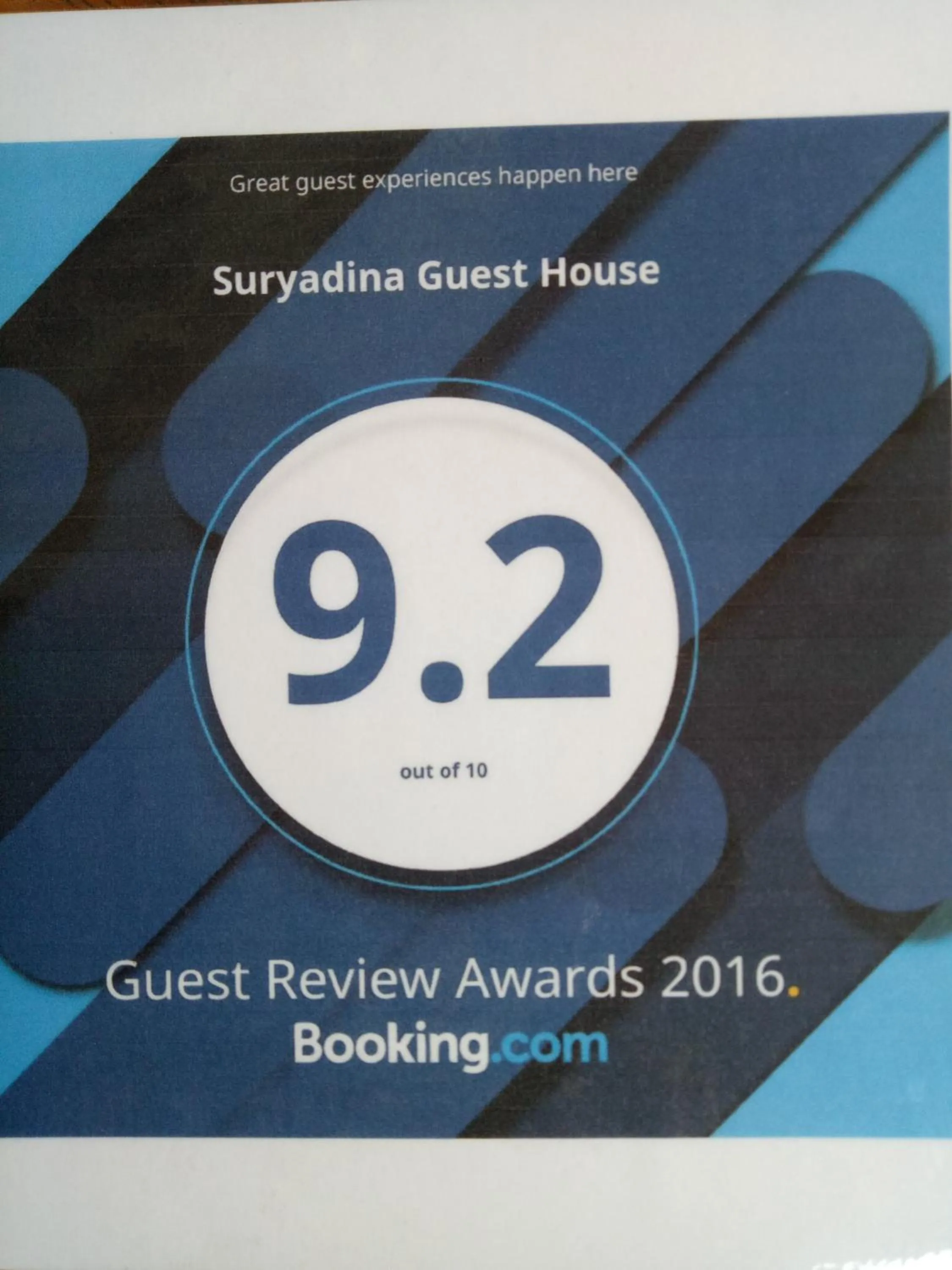 Certificate/Award in Suryadina Guest House