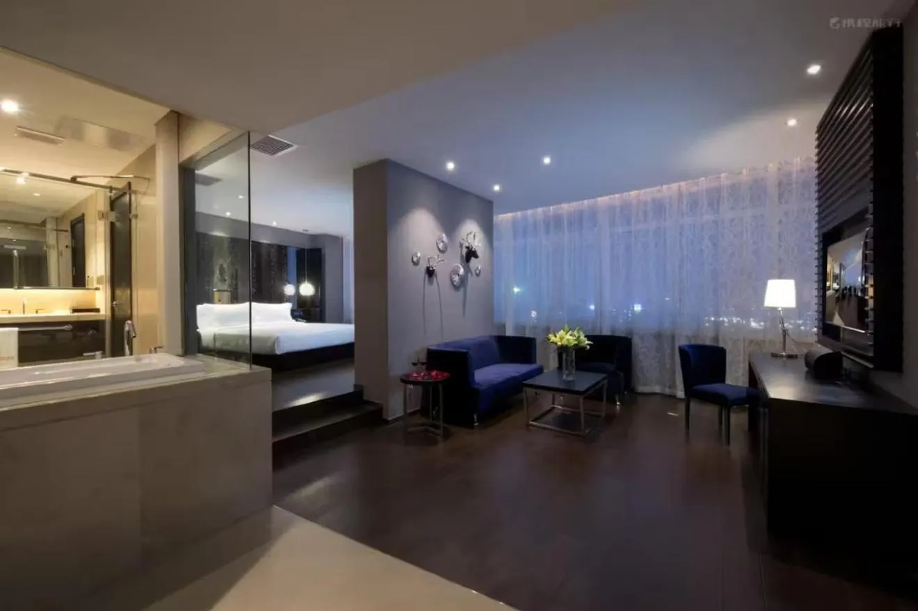 Bed in Crystal Orange Hotel Tianjin Jinghai Dongfanghong Road