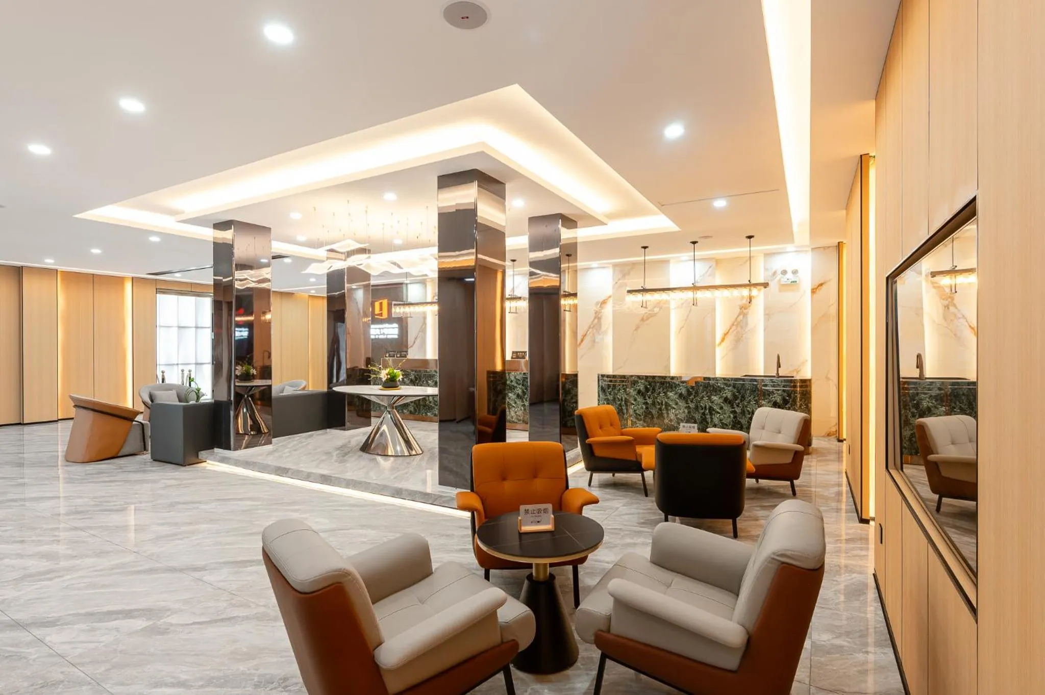 Seating area in Rama9 No1 Hotel