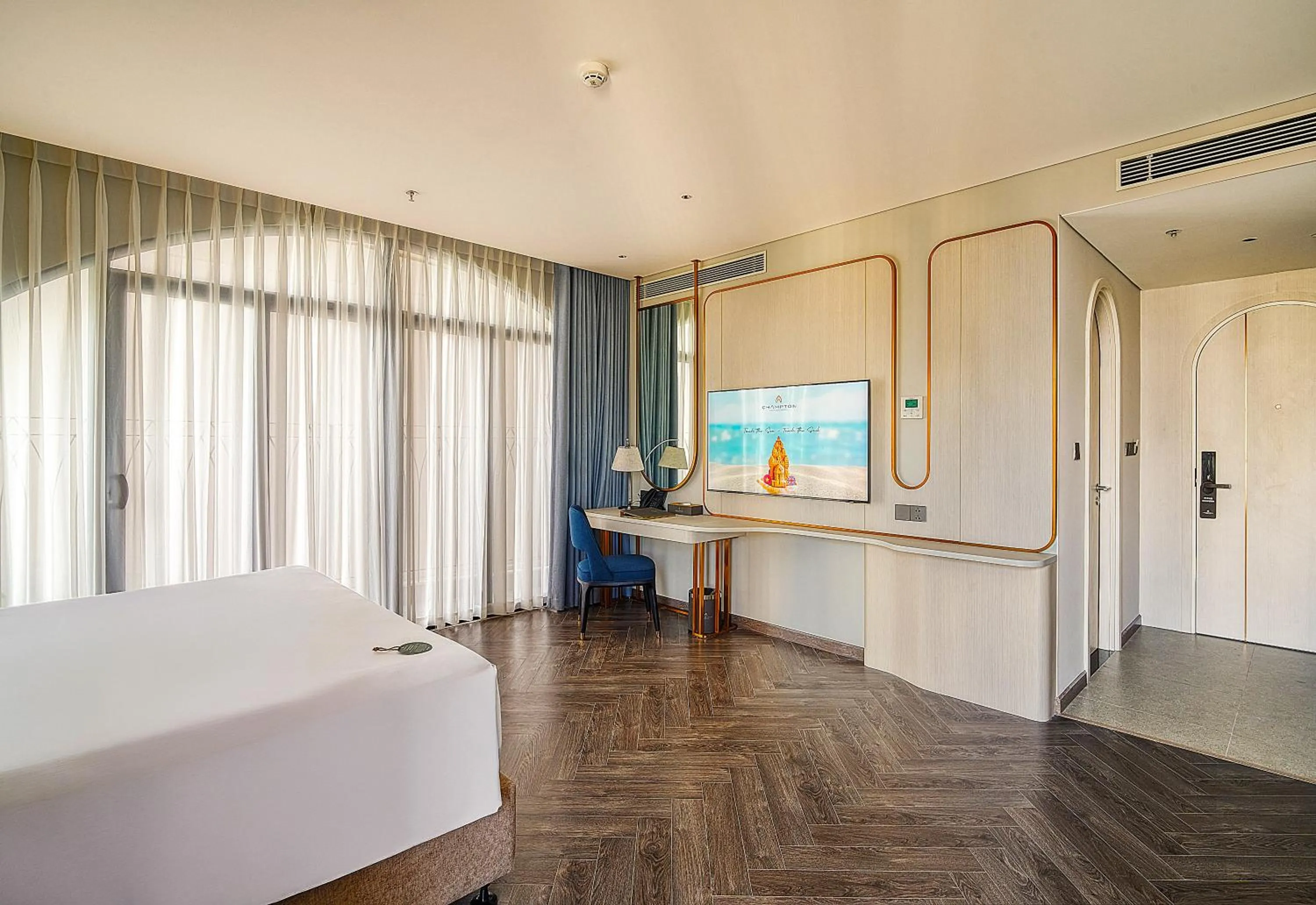 Bed in Champton Nha Trang Hotel